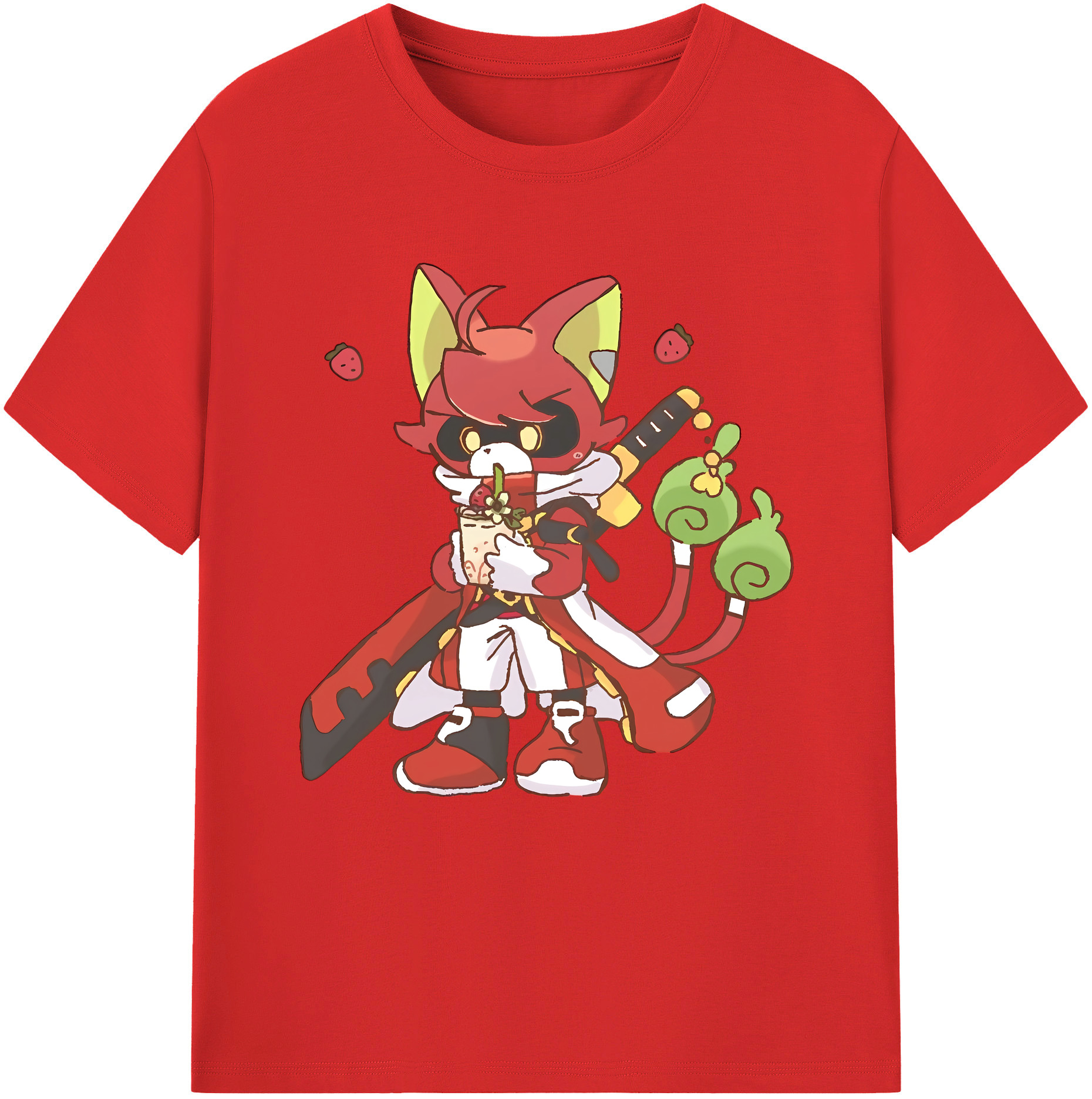 （画像用） 妖怪ウォッチ Yo-kai Watch レディースカジュアルプリントTシャツ（綿100％）