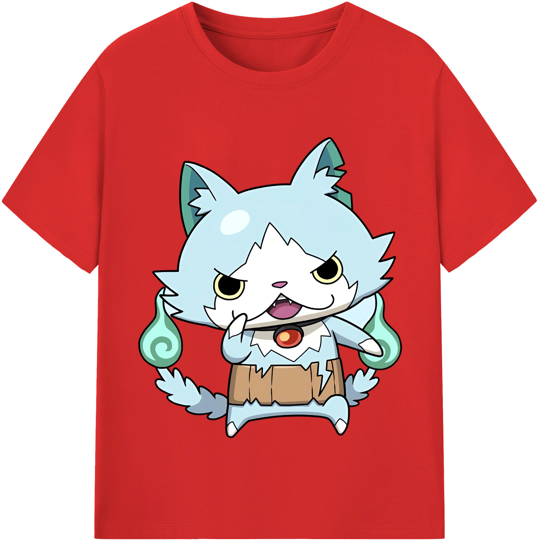（画像用） 妖怪ウォッチ Yo-kai Watch レディースカジュアルプリントTシャツ（綿100％）