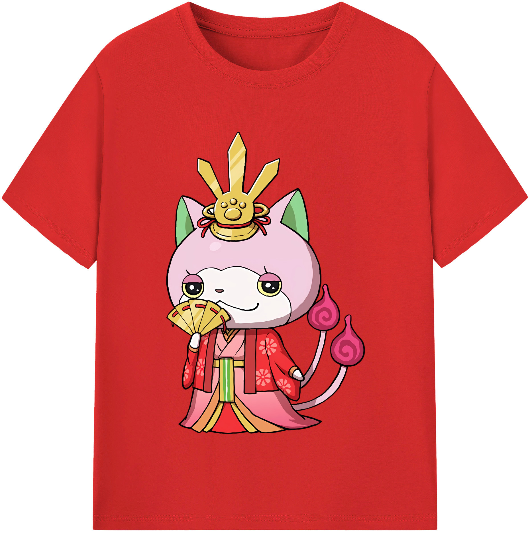 （画像用） 妖怪ウォッチ Yo-kai Watch レディースカジュアルプリントTシャツ（綿100％）