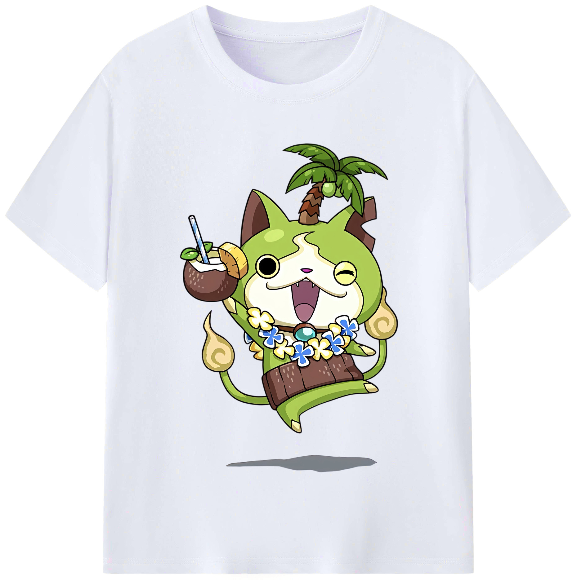 （画像用） 妖怪ウォッチ Yo-kai Watch レディースカジュアルプリントTシャツ（綿100％）