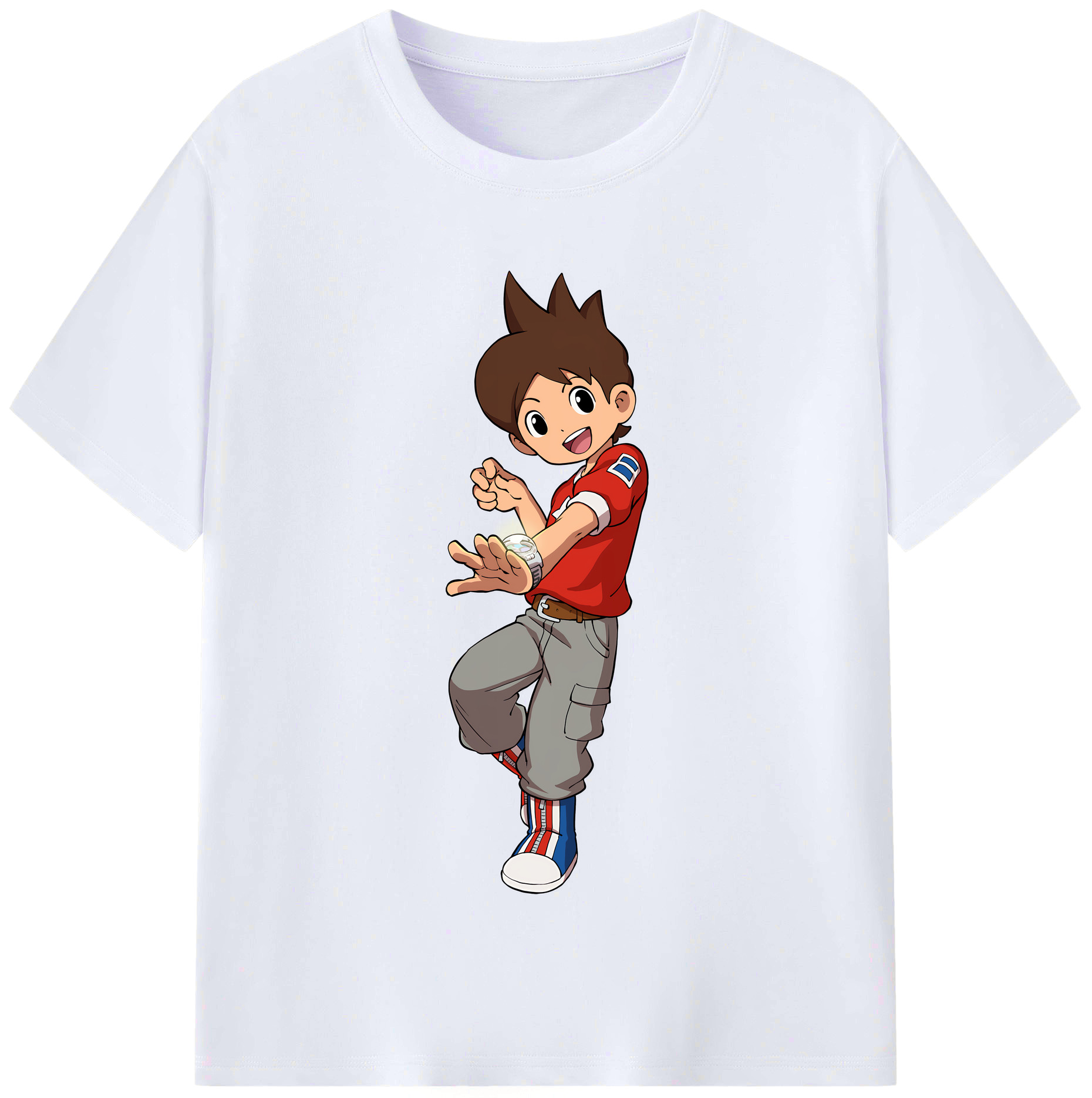 （画像用） 妖怪ウォッチ Yo-kai Watch レディースカジュアルプリントTシャツ（綿100％）