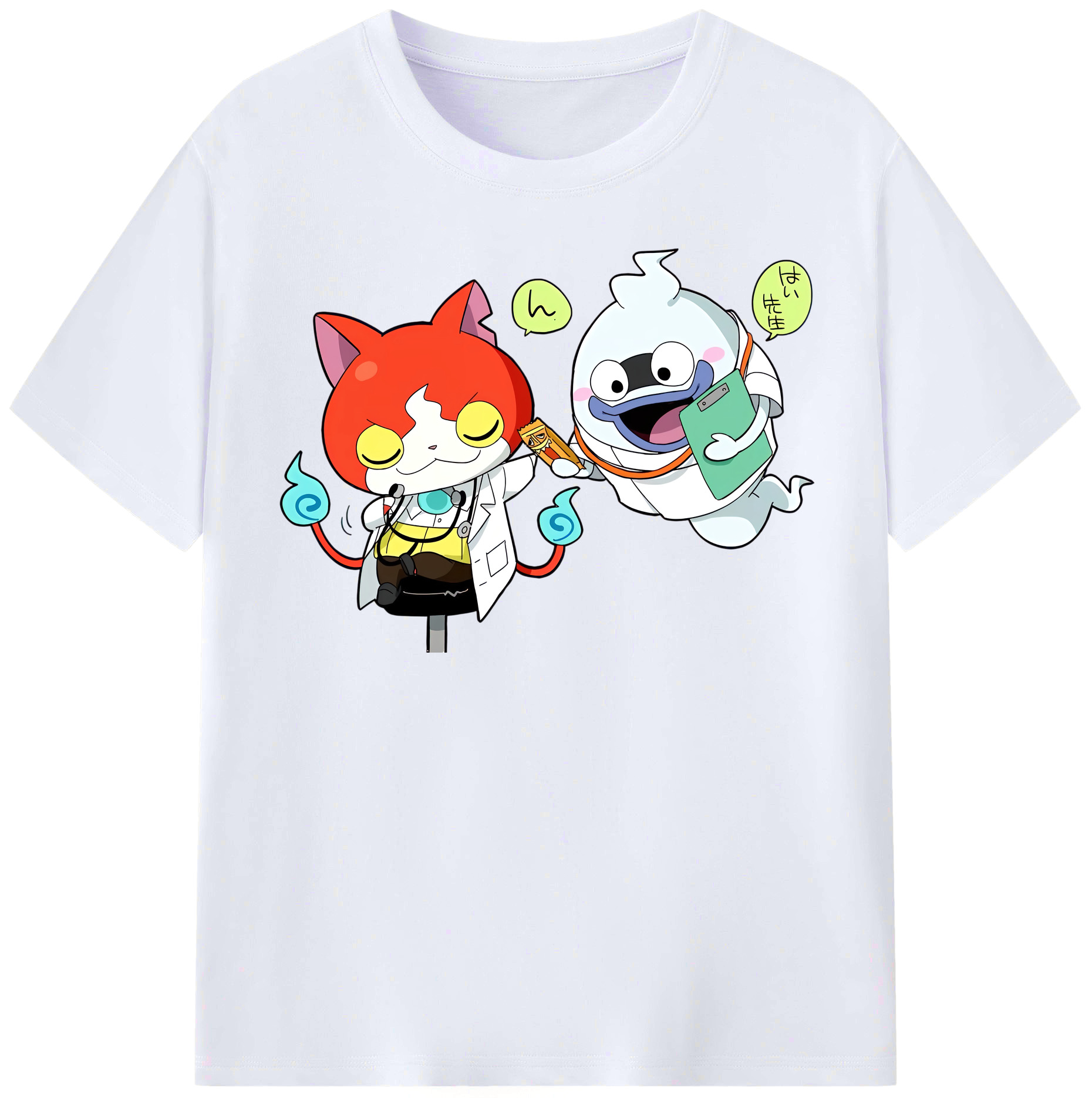 （画像用） 妖怪ウォッチ Yo-kai Watch レディースカジュアルプリントTシャツ（綿100％）