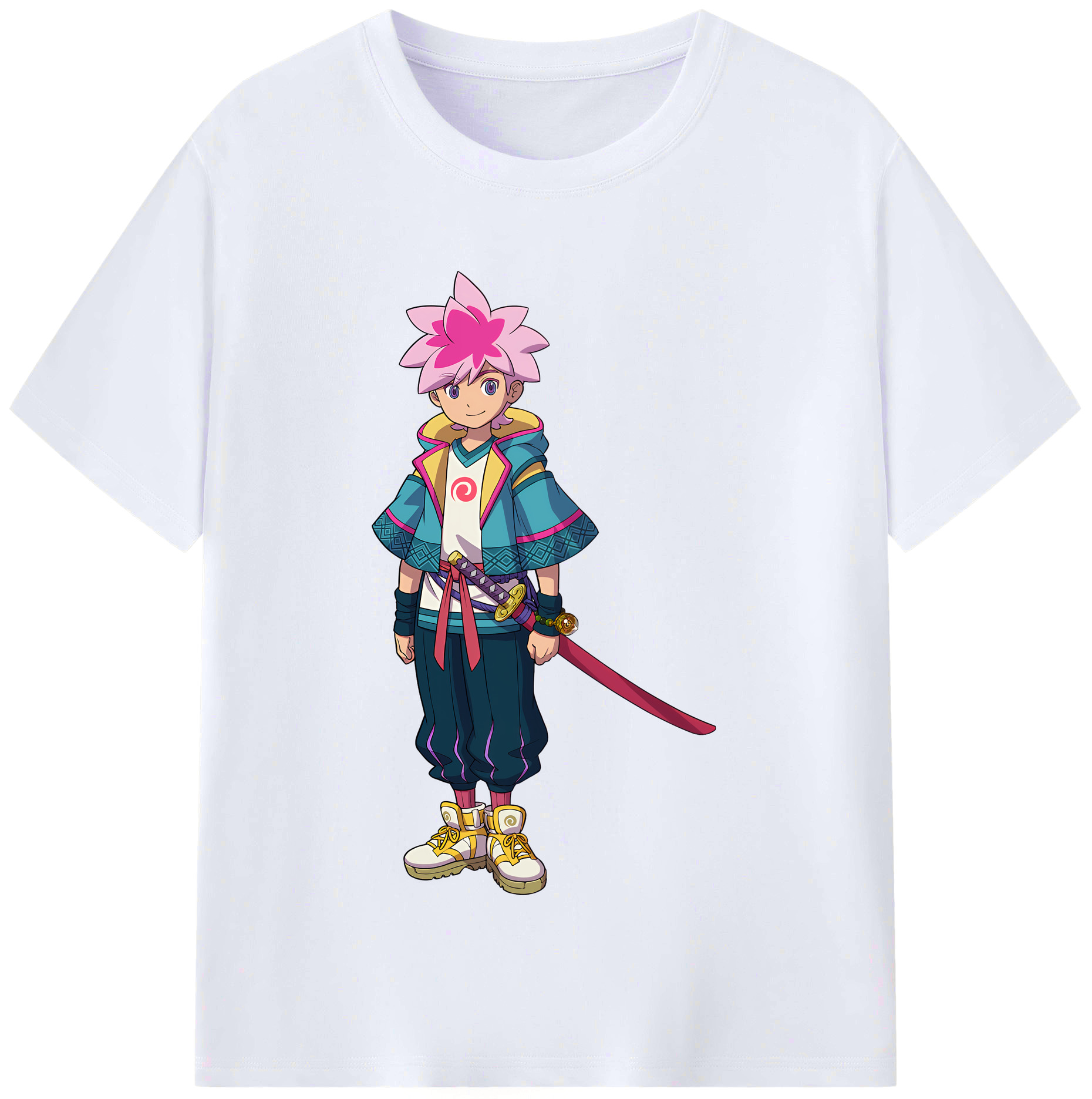 （画像用） 妖怪ウォッチ Yo-kai Watch レディースカジュアルプリントTシャツ（綿100％）