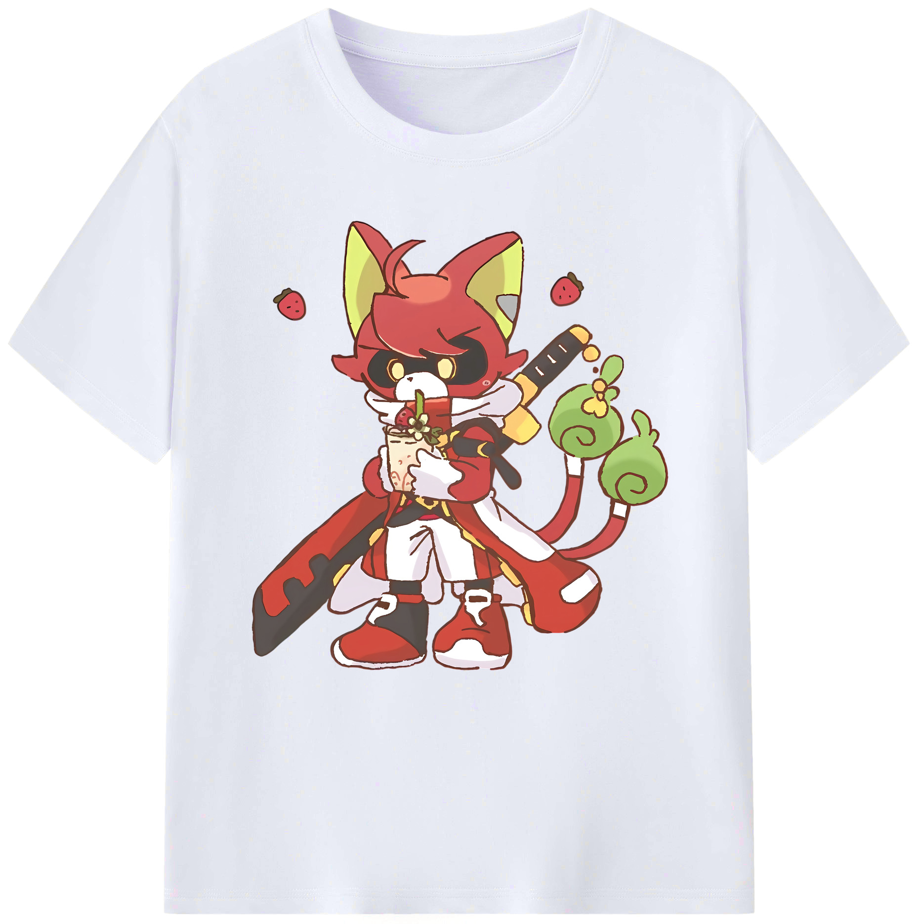 （画像用） 妖怪ウォッチ Yo-kai Watch レディースカジュアルプリントTシャツ（綿100％）