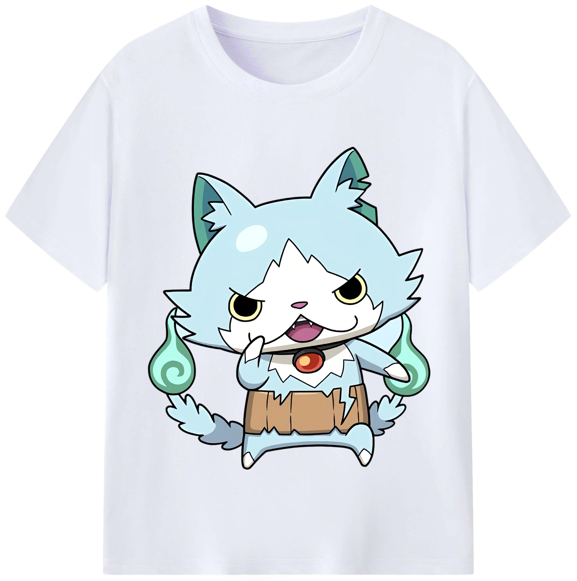 （画像用） 妖怪ウォッチ Yo-kai Watch レディースカジュアルプリントTシャツ（綿100％）