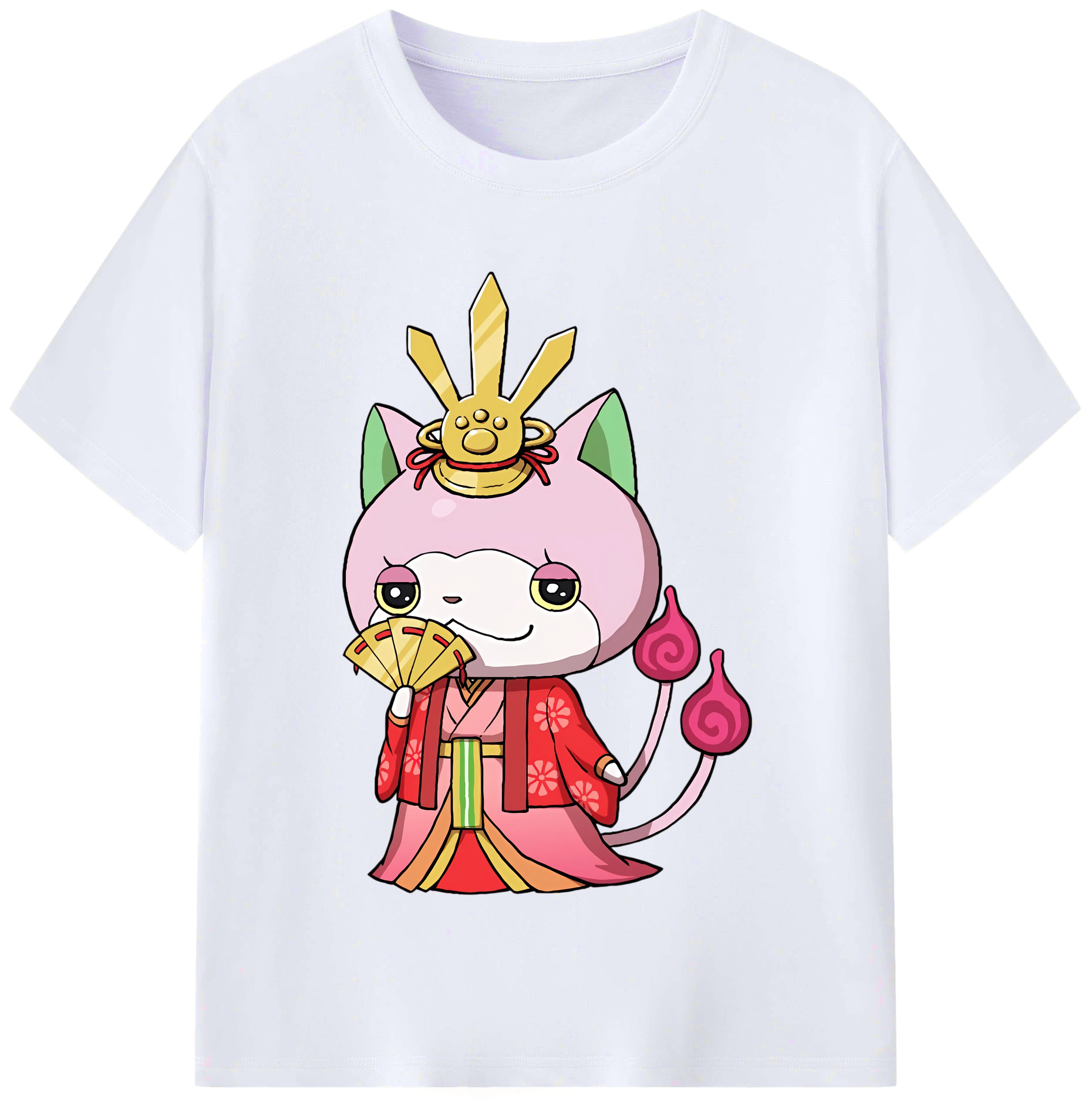 （画像用） 妖怪ウォッチ Yo-kai Watch レディースカジュアルプリントTシャツ（綿100％）