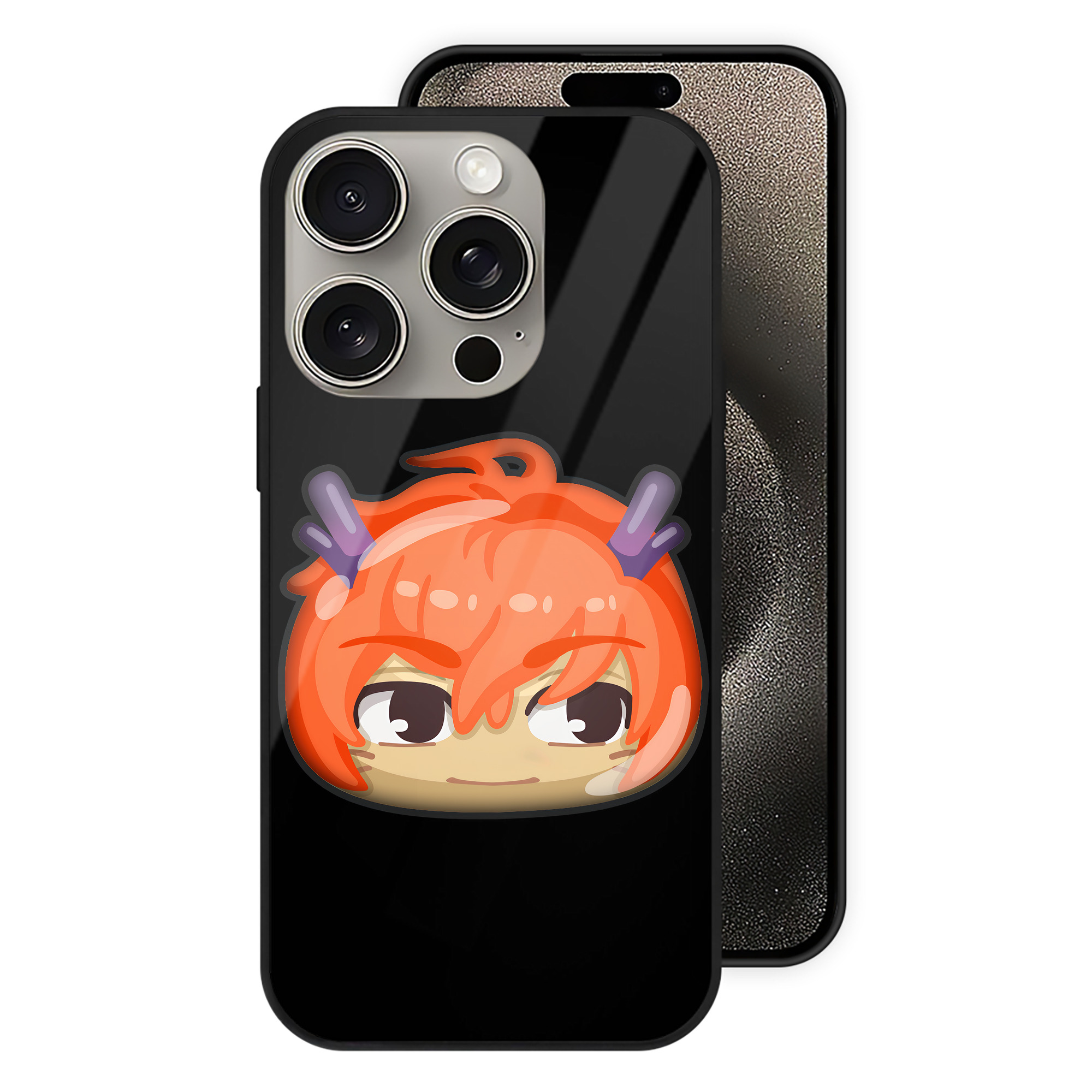 （画像用） 妖怪ウォッチ Yo-kai Watch 【iPhone15Pro対応】スマホケース 耐衝撃＆黄変防止 背面ガラス