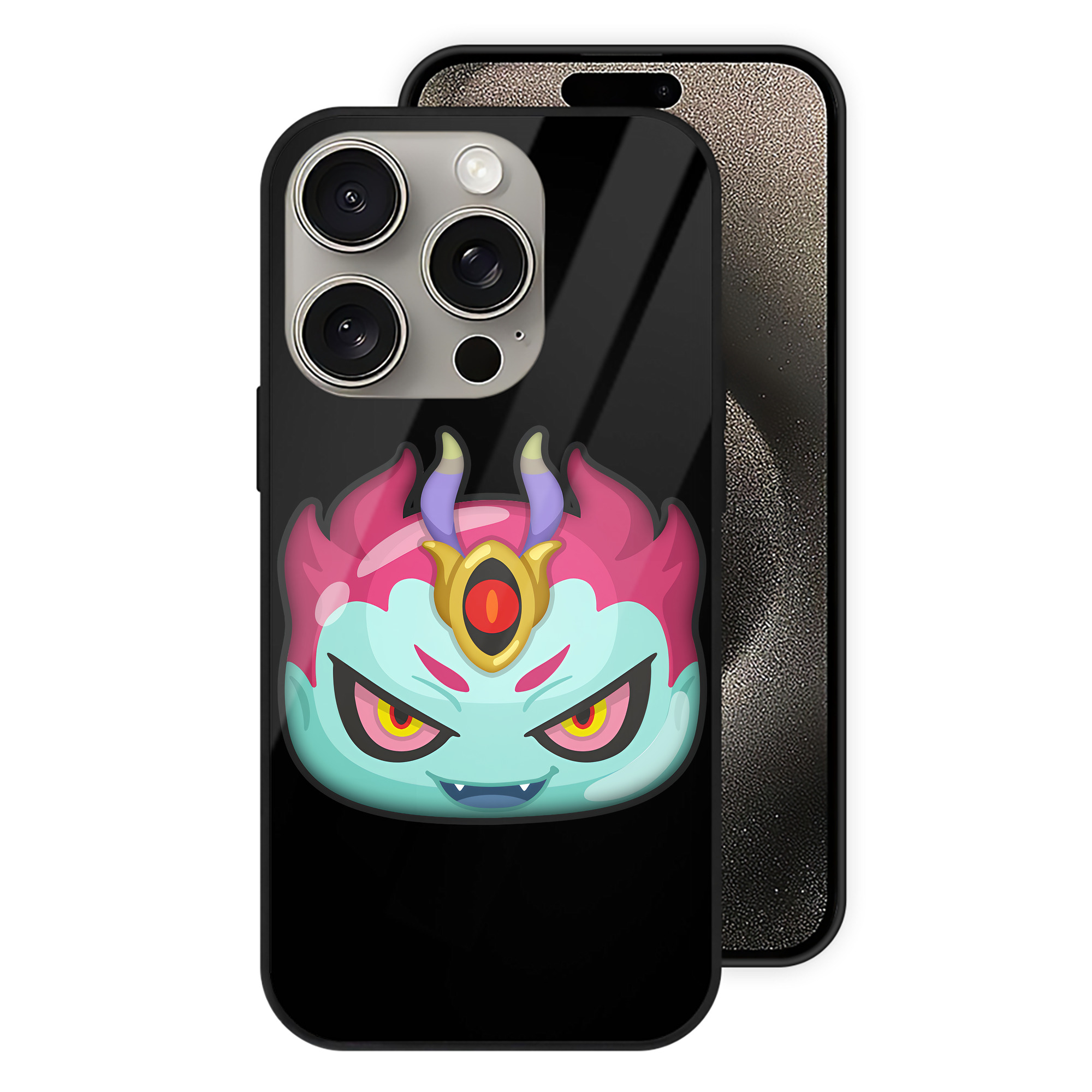 （画像用） 妖怪ウォッチ Yo-kai Watch 【iPhone15Pro対応】スマホケース 耐衝撃＆黄変防止 背面ガラス