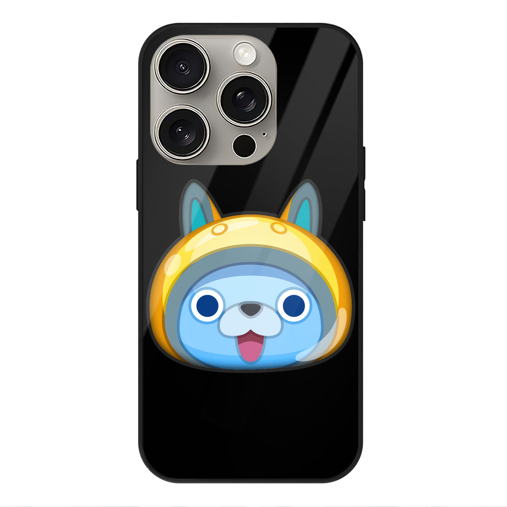 （画像用） 妖怪ウォッチ Yo-kai Watch 【iPhone15Pro対応】スマホケース 耐衝撃＆黄変防止 背面ガラス