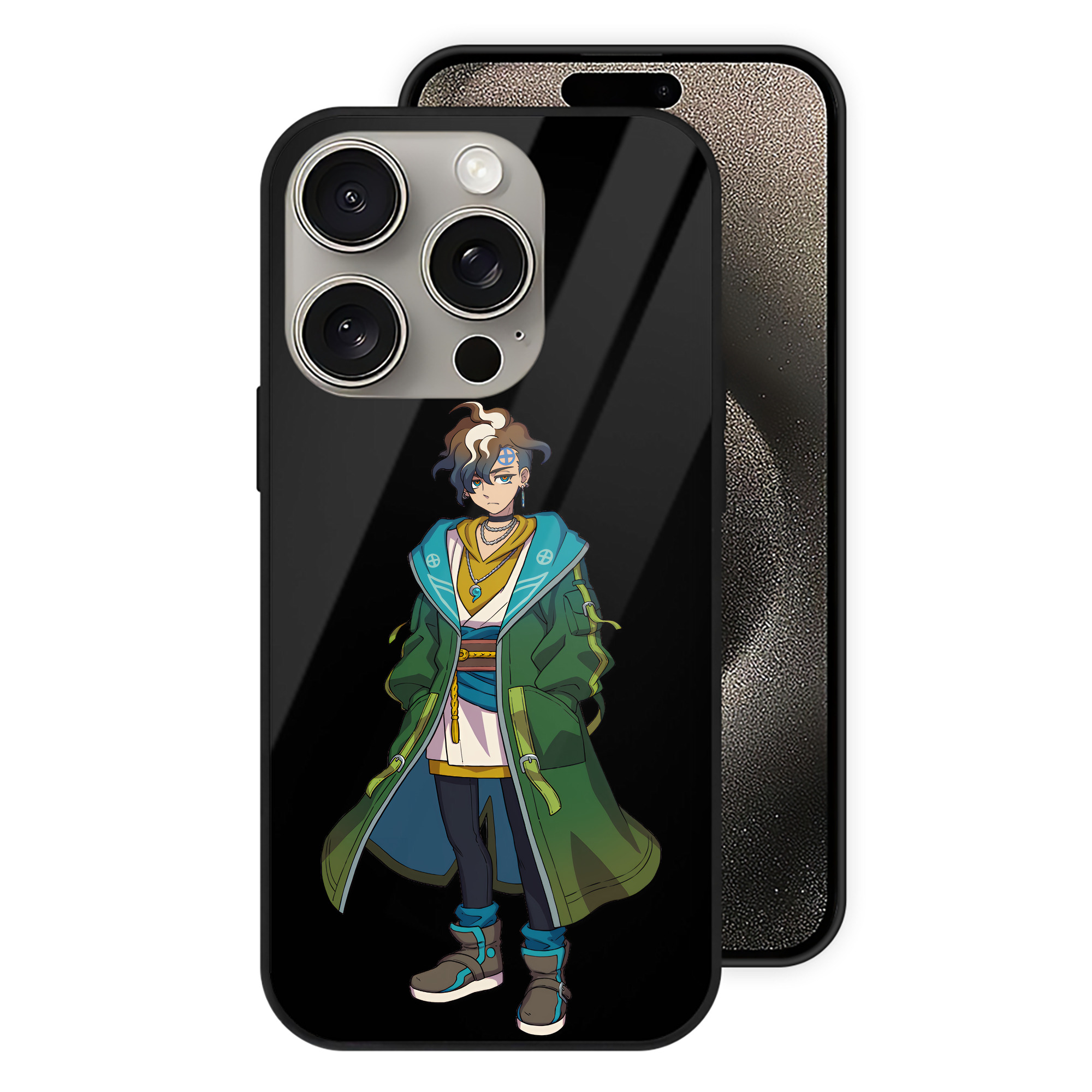 （画像用） 妖怪ウォッチ Yo-kai Watch 【iPhone15Pro対応】スマホケース 耐衝撃＆黄変防止 背面ガラス