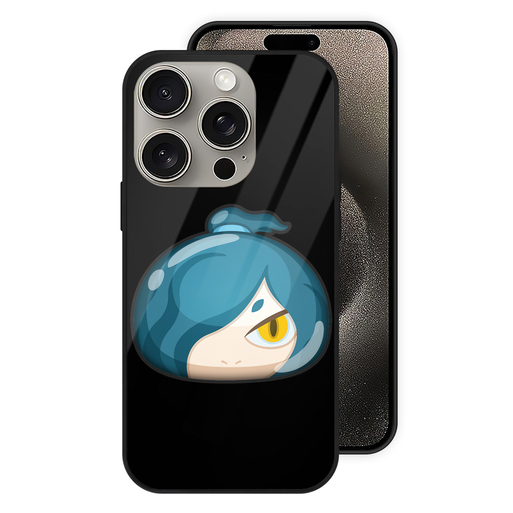 （画像用） 妖怪ウォッチ Yo-kai Watch 【iPhone15Pro対応】スマホケース 耐衝撃＆黄変防止 背面ガラス