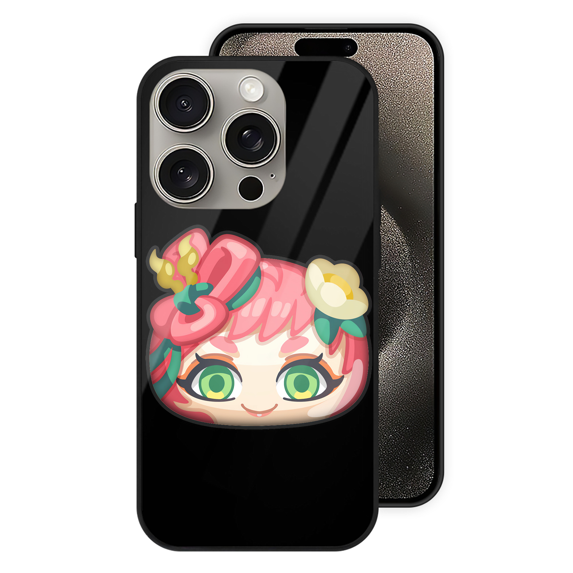 （画像用） 妖怪ウォッチ Yo-kai Watch 【iPhone15Pro対応】スマホケース 耐衝撃＆黄変防止 背面ガラス