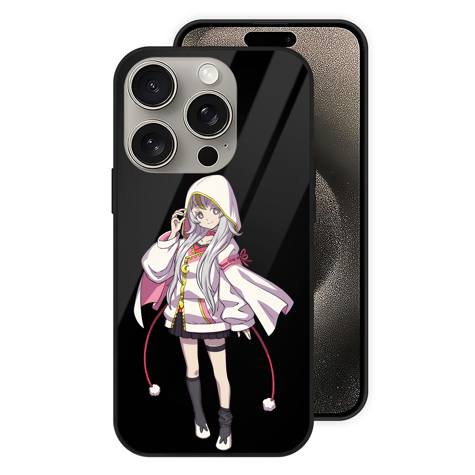 （画像用） 妖怪ウォッチ Yo-kai Watch 【iPhone15Pro対応】スマホケース 耐衝撃＆黄変防止 背面ガラス