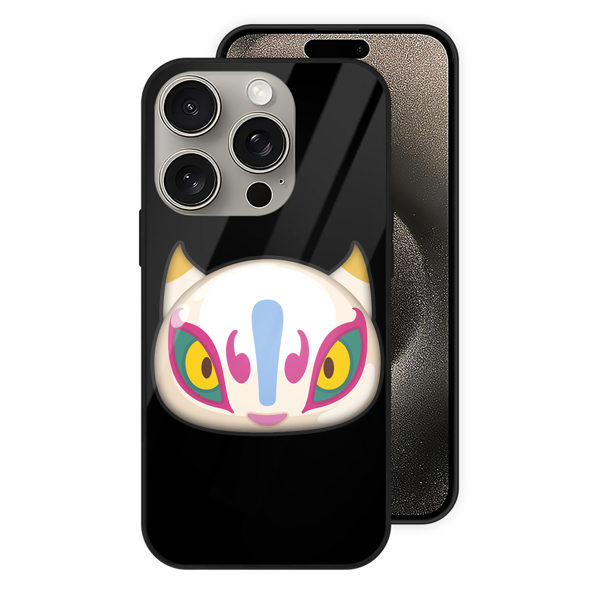 （画像用） 妖怪ウォッチ Yo-kai Watch 【iPhone15Pro対応】スマホケース 耐衝撃＆黄変防止 背面ガラス