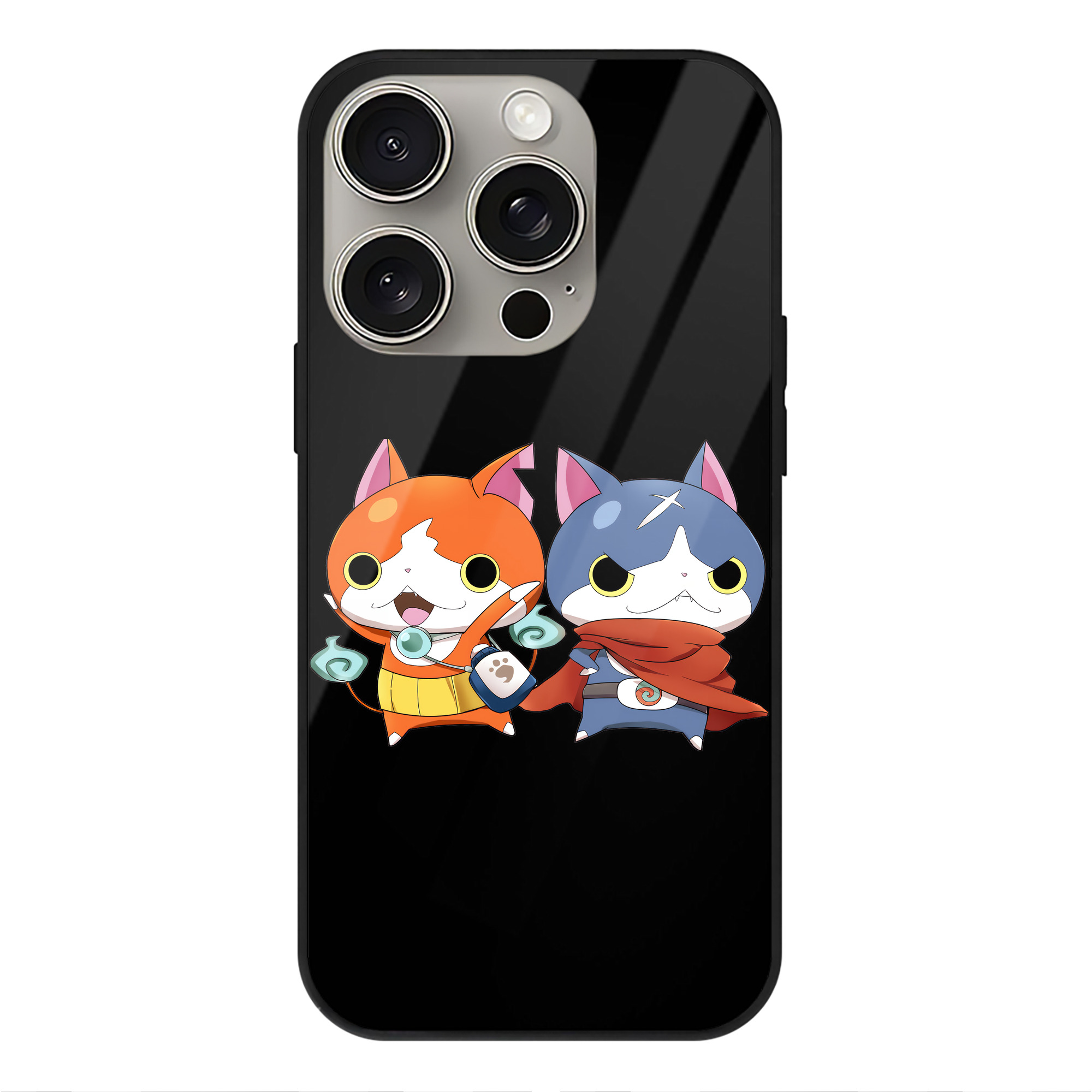 （画像用） 妖怪ウォッチ Yo-kai Watch 【iPhone15Pro対応】スマホケース 耐衝撃＆黄変防止 背面ガラス