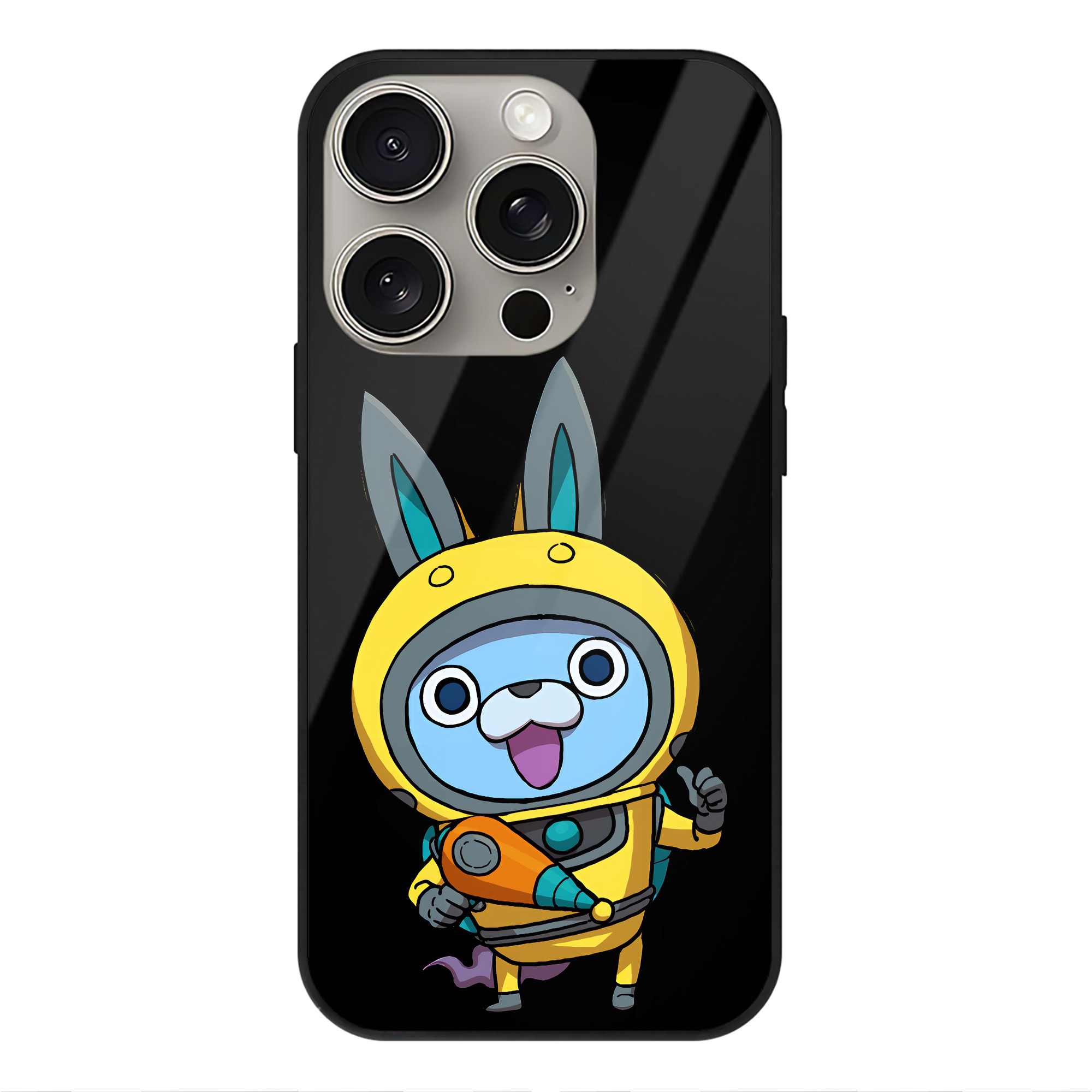 （画像用） 妖怪ウォッチ Yo-kai Watch 【iPhone15Pro対応】スマホケース 耐衝撃＆黄変防止 背面ガラス