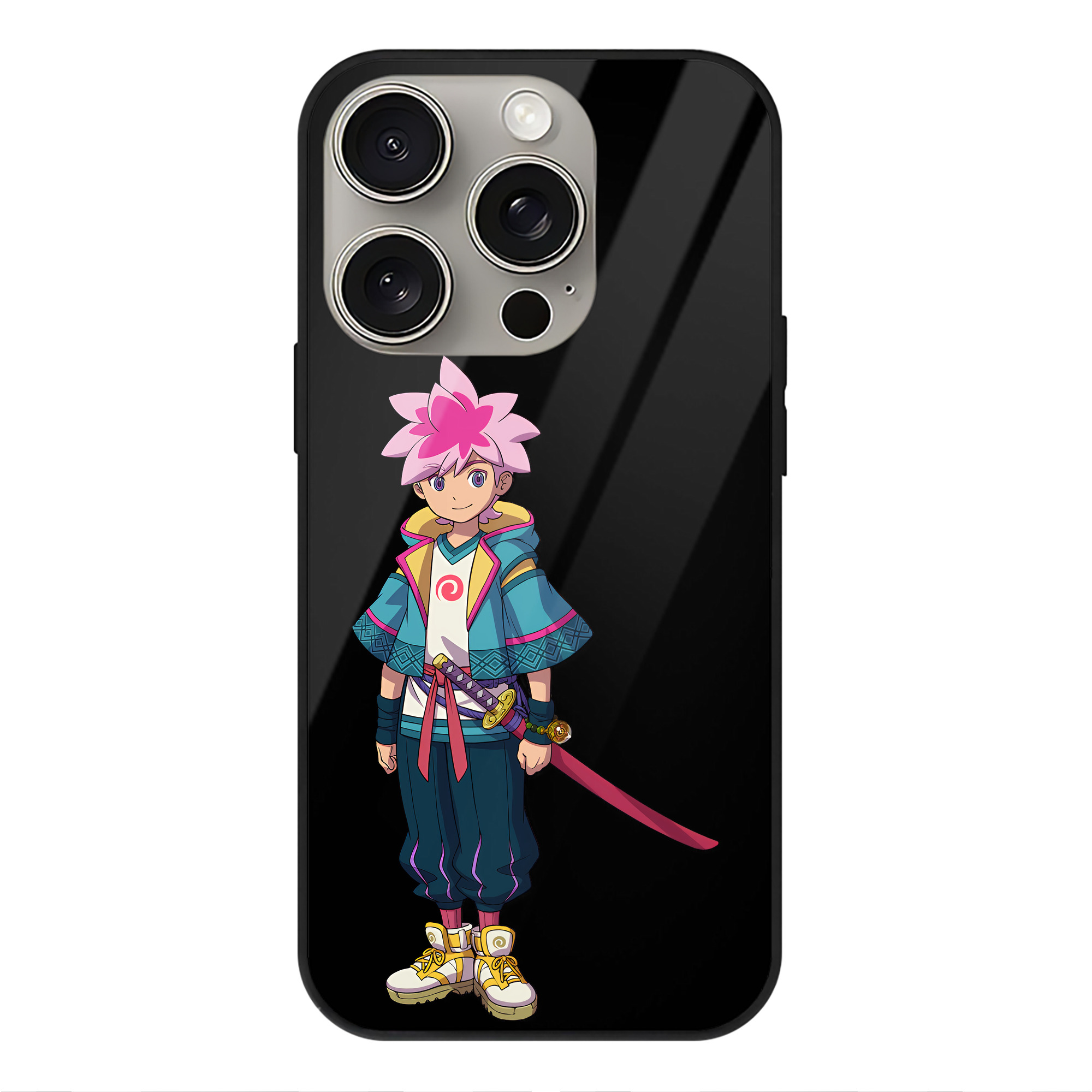 （画像用） 妖怪ウォッチ Yo-kai Watch 【iPhone15Pro対応】スマホケース 耐衝撃＆黄変防止 背面ガラス