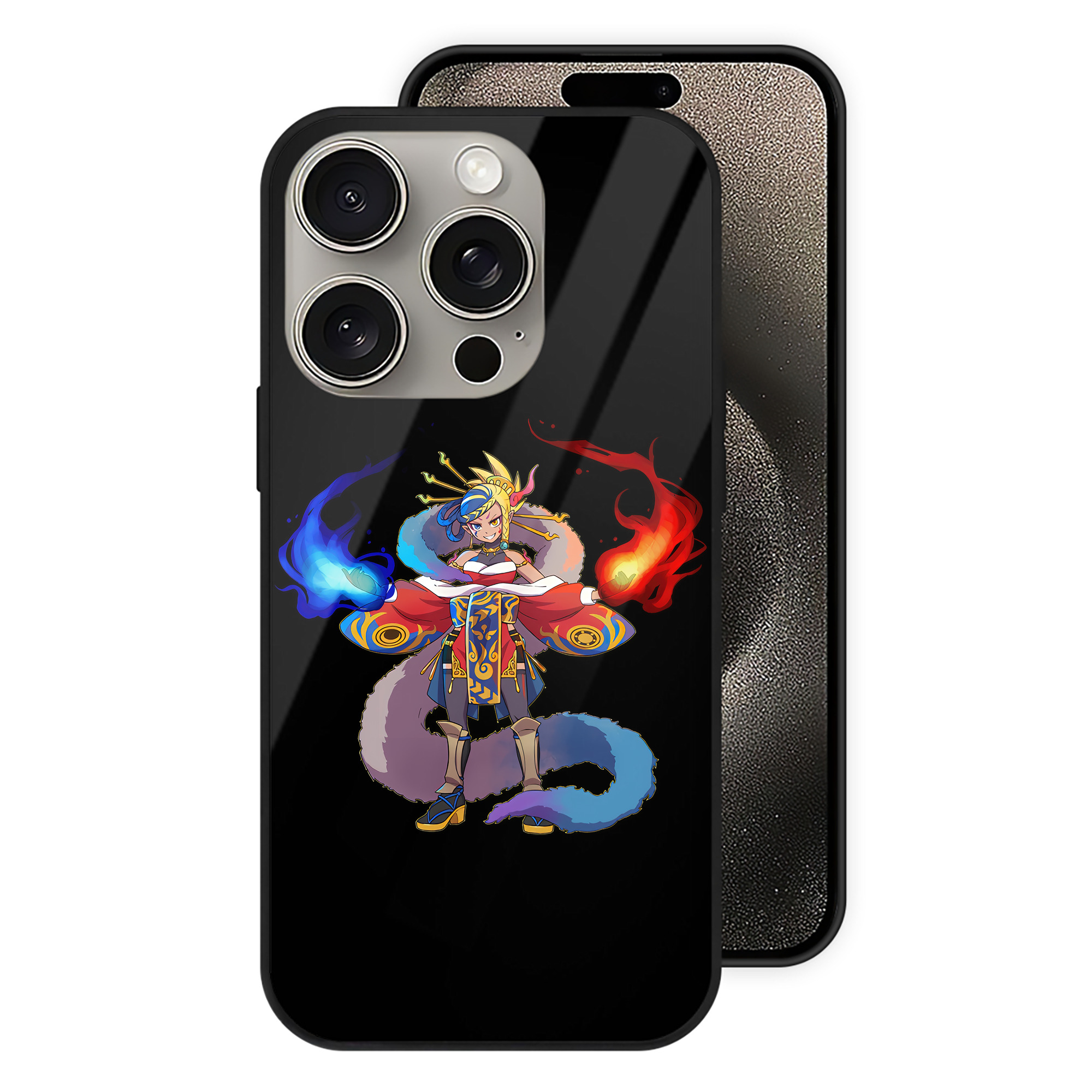 （画像用） 妖怪ウォッチ Yo-kai Watch 【iPhone15Pro対応】スマホケース 耐衝撃＆黄変防止 背面ガラス