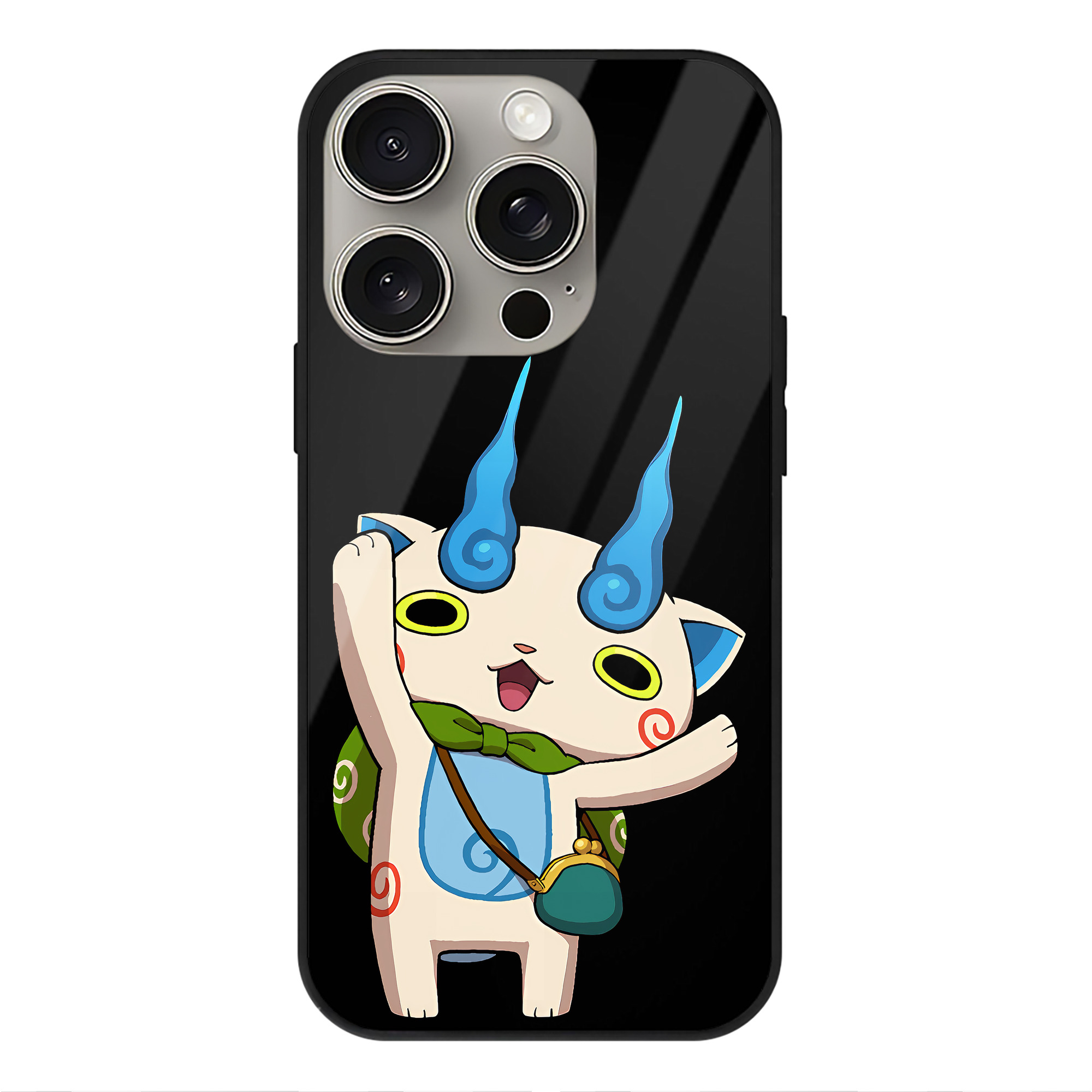 （画像用） 妖怪ウォッチ Yo-kai Watch 【iPhone15Pro対応】スマホケース 耐衝撃＆黄変防止 背面ガラス