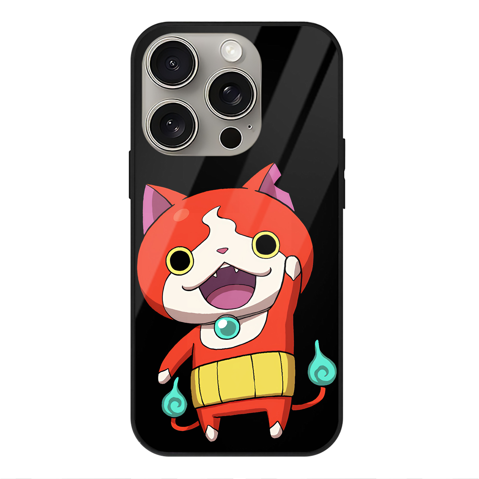 （画像用） 妖怪ウォッチ Yo-kai Watch 【iPhone15Pro対応】スマホケース 耐衝撃＆黄変防止 背面ガラス