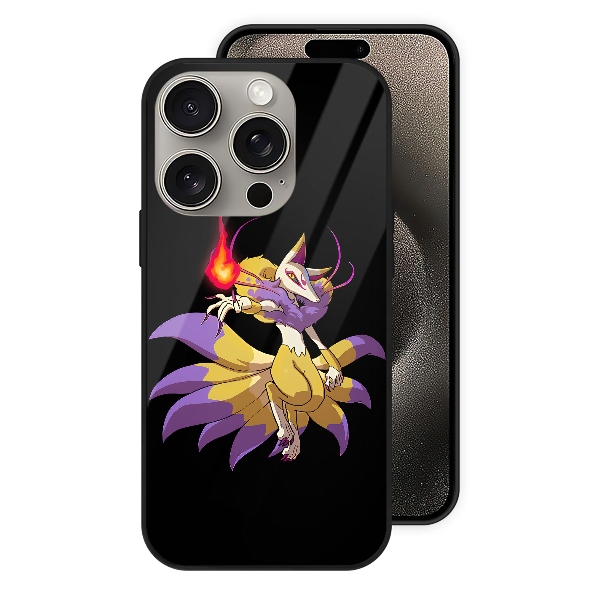 （画像用） 妖怪ウォッチ Yo-kai Watch 【iPhone15Pro対応】スマホケース 耐衝撃＆黄変防止 背面ガラス