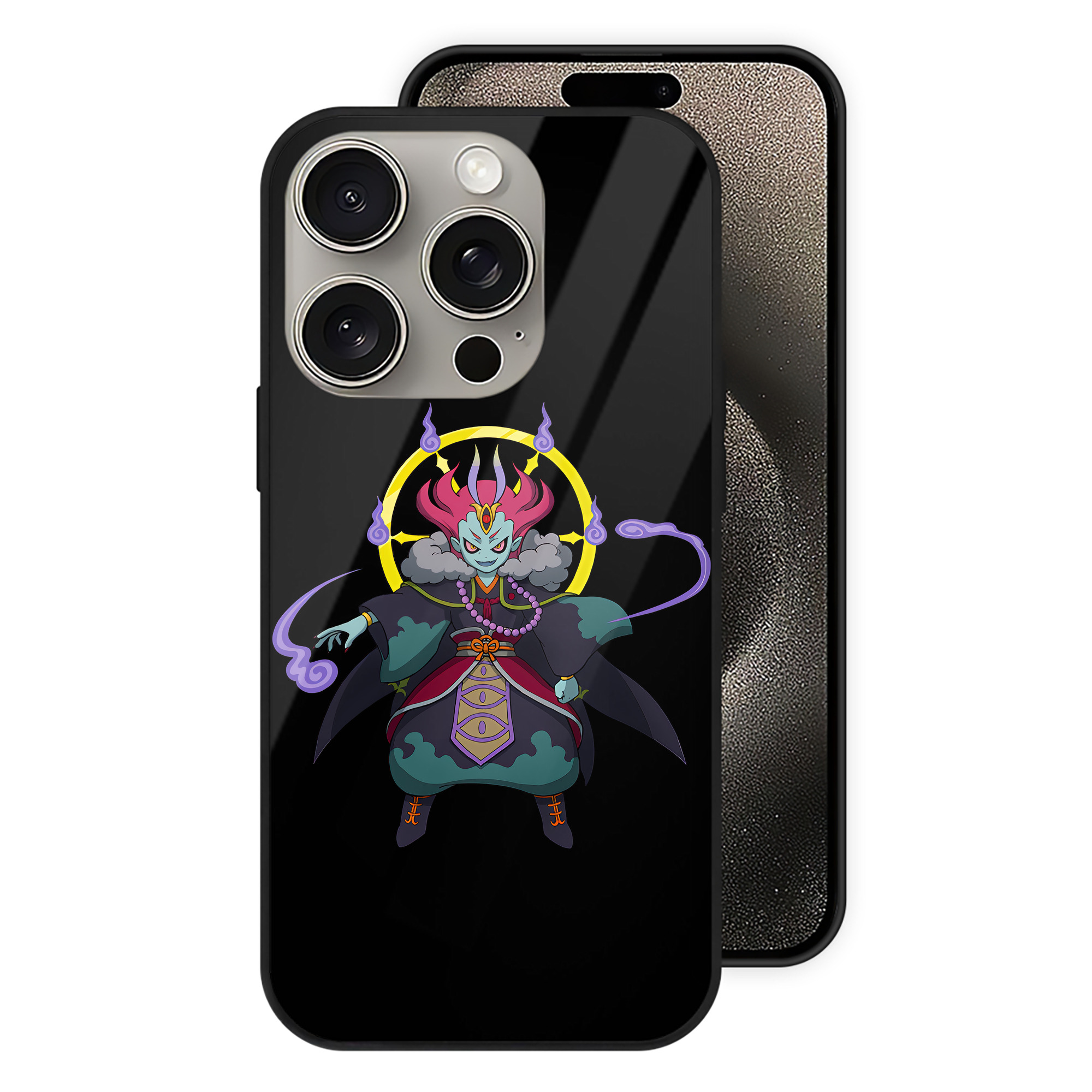 （画像用） 妖怪ウォッチ Yo-kai Watch 【iPhone15Pro対応】スマホケース 耐衝撃＆黄変防止 背面ガラス