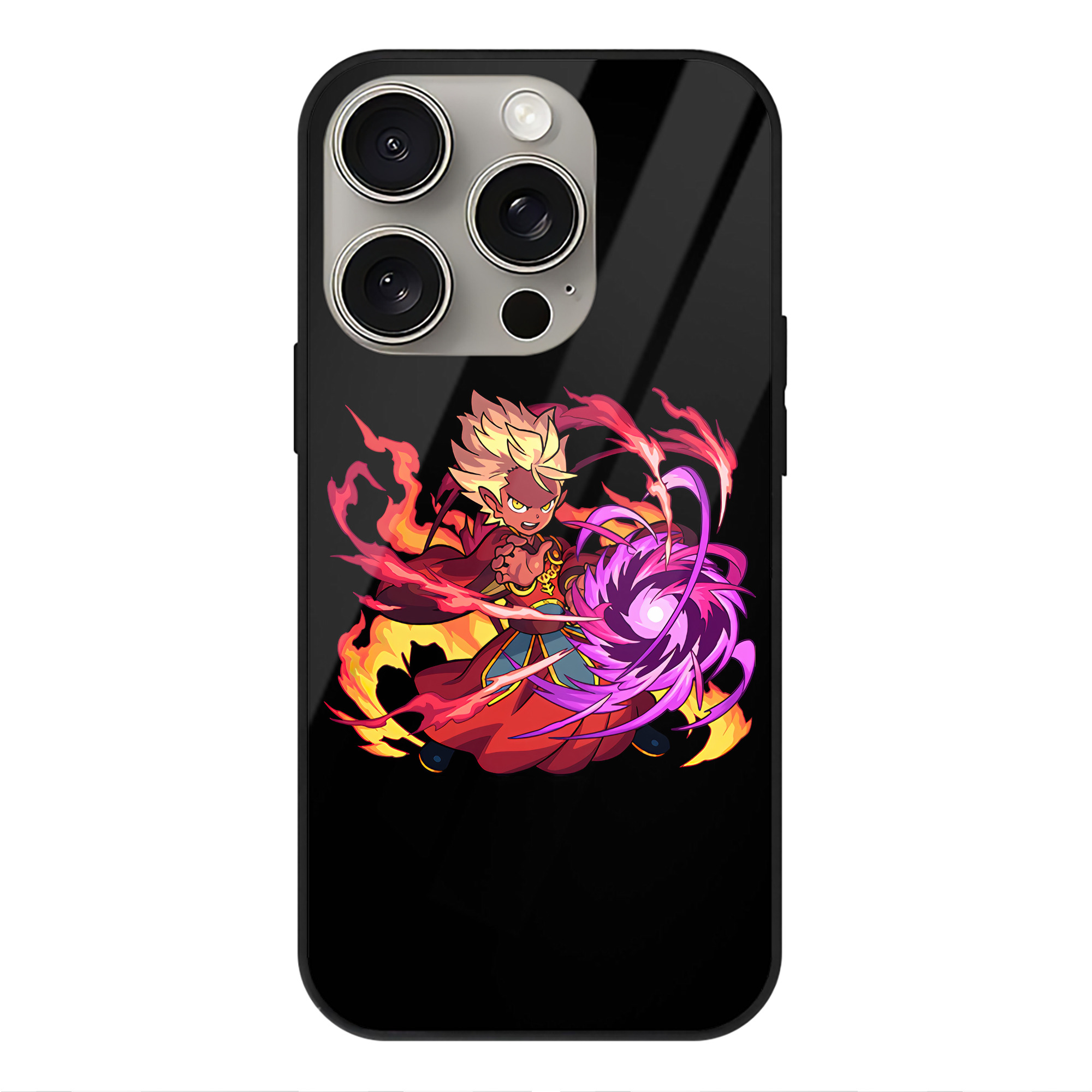 （画像用） 妖怪ウォッチ Yo-kai Watch 【iPhone15Pro対応】スマホケース 耐衝撃＆黄変防止 背面ガラス