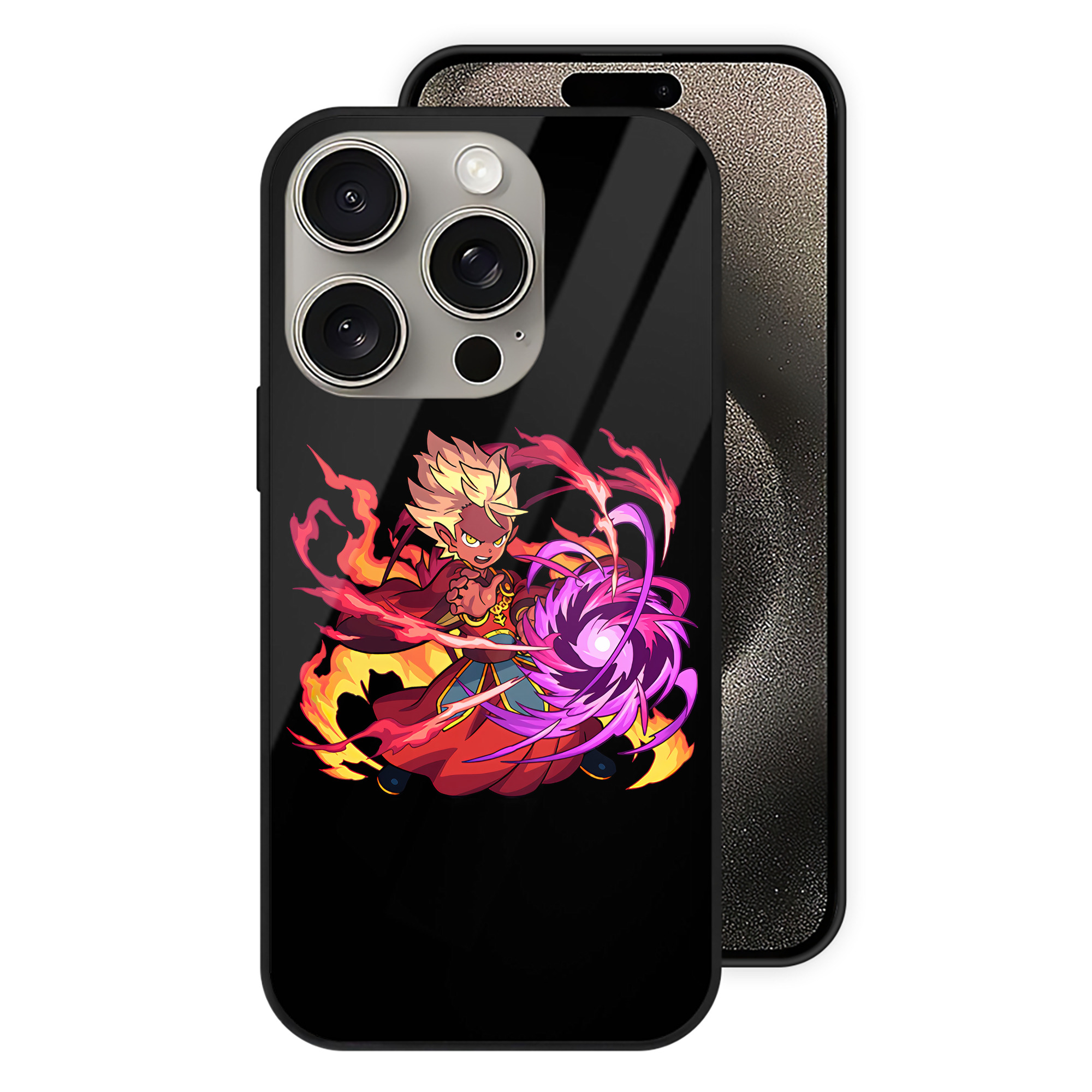 （画像用） 妖怪ウォッチ Yo-kai Watch 【iPhone15Pro対応】スマホケース 耐衝撃＆黄変防止 背面ガラス