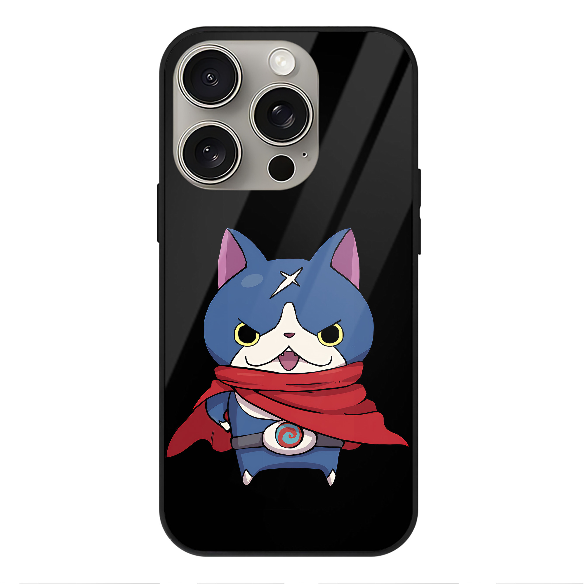 （画像用） 妖怪ウォッチ Yo-kai Watch 【iPhone15Pro対応】スマホケース 耐衝撃＆黄変防止 背面ガラス