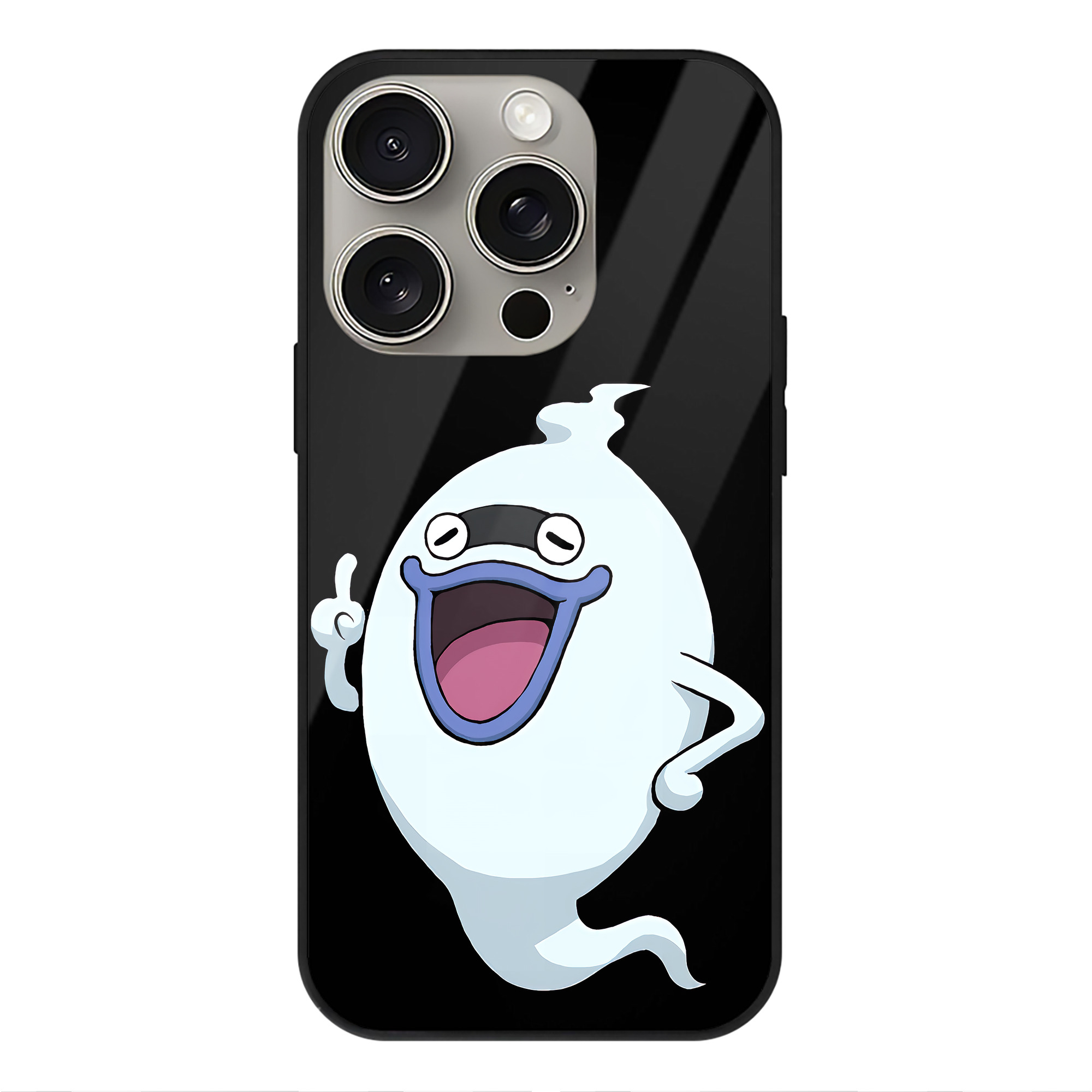 （画像用） 妖怪ウォッチ Yo-kai Watch 【iPhone15Pro対応】スマホケース 耐衝撃＆黄変防止 背面ガラス