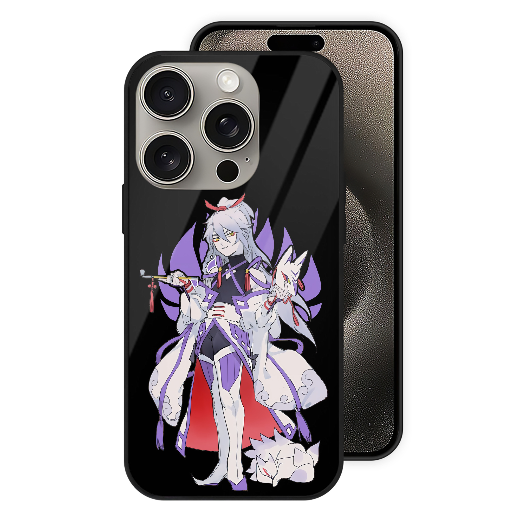 （画像用） 妖怪ウォッチ Yo-kai Watch 【iPhone15Pro対応】スマホケース 耐衝撃＆黄変防止 背面ガラス