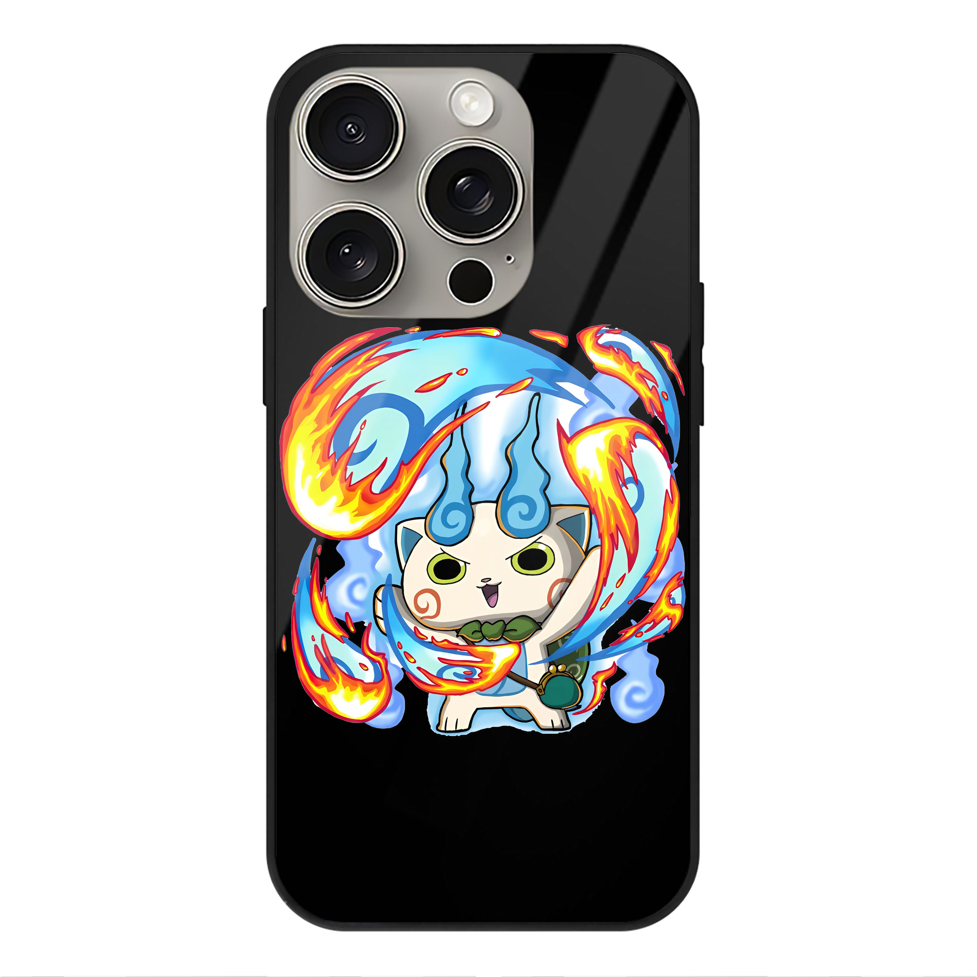 （画像用） 妖怪ウォッチ Yo-kai Watch 【iPhone15Pro対応】スマホケース 耐衝撃＆黄変防止 背面ガラス