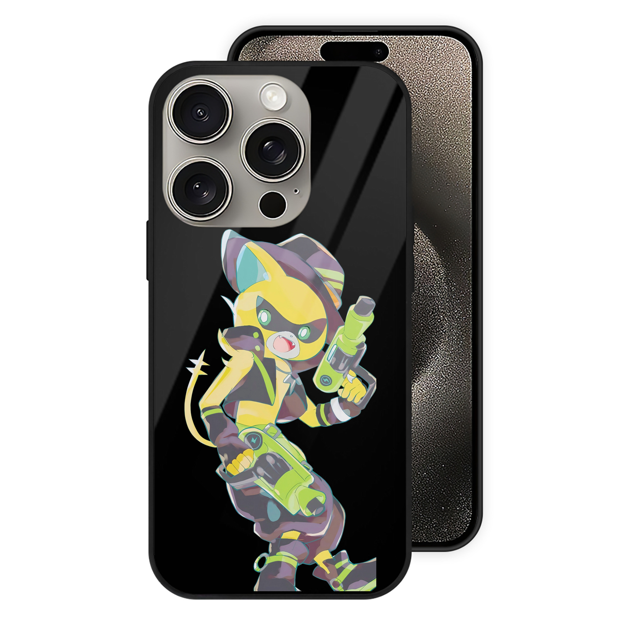 （画像用） 妖怪ウォッチ Yo-kai Watch 【iPhone15Pro対応】スマホケース 耐衝撃＆黄変防止 背面ガラス