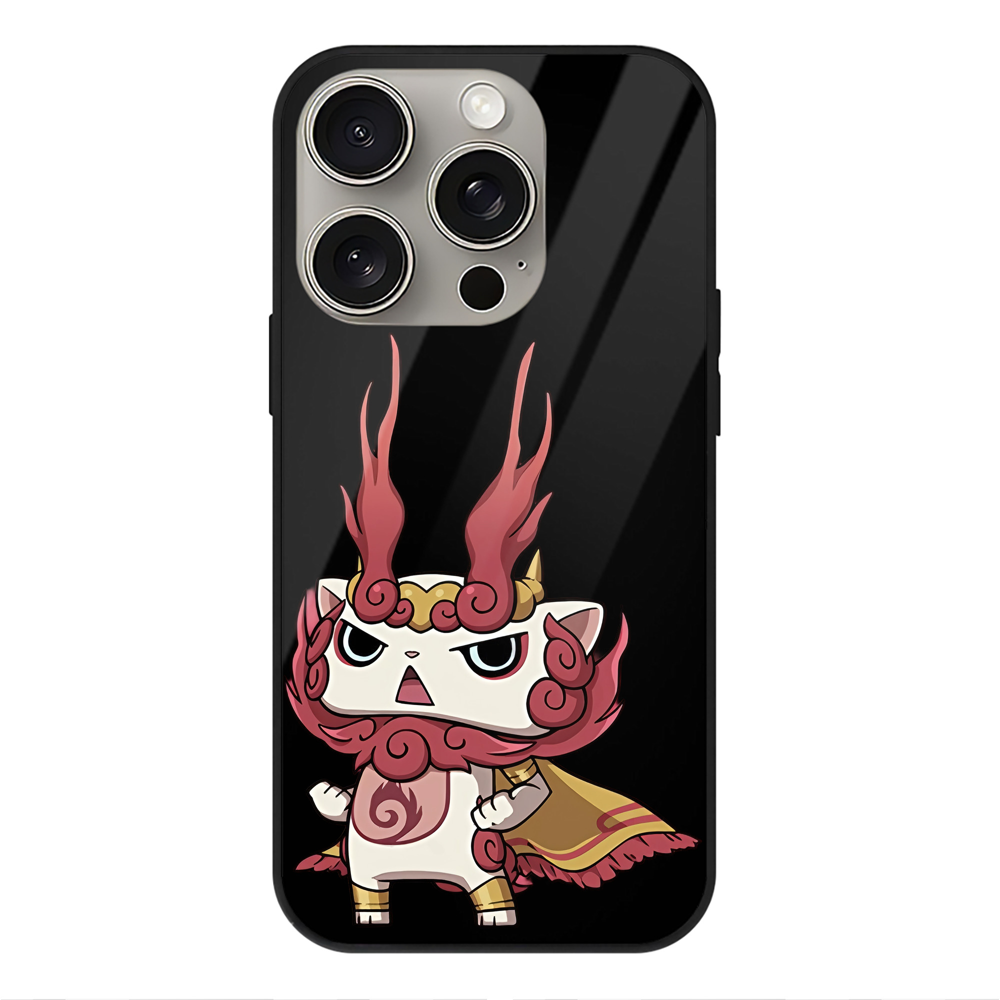 （画像用） 妖怪ウォッチ Yo-kai Watch 【iPhone15Pro対応】スマホケース 耐衝撃＆黄変防止 背面ガラス