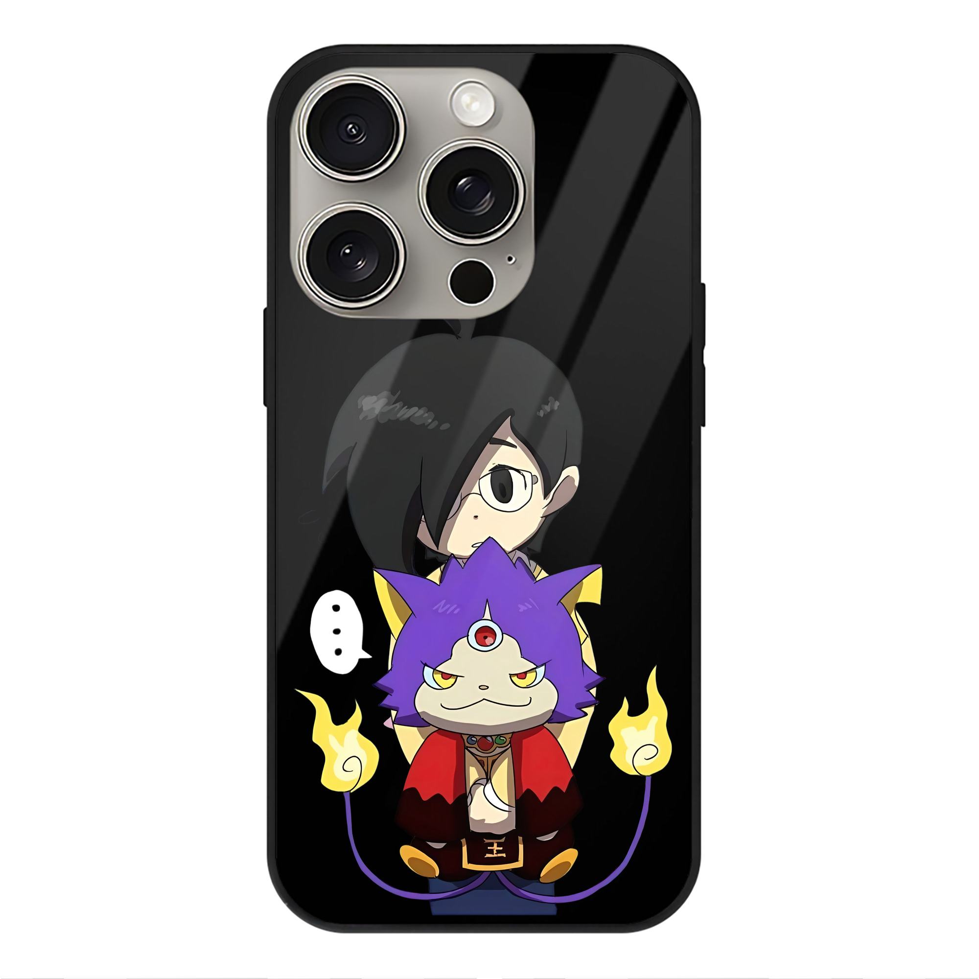 （画像用） 妖怪ウォッチ Yo-kai Watch 【iPhone15Pro対応】スマホケース 耐衝撃＆黄変防止 背面ガラス
