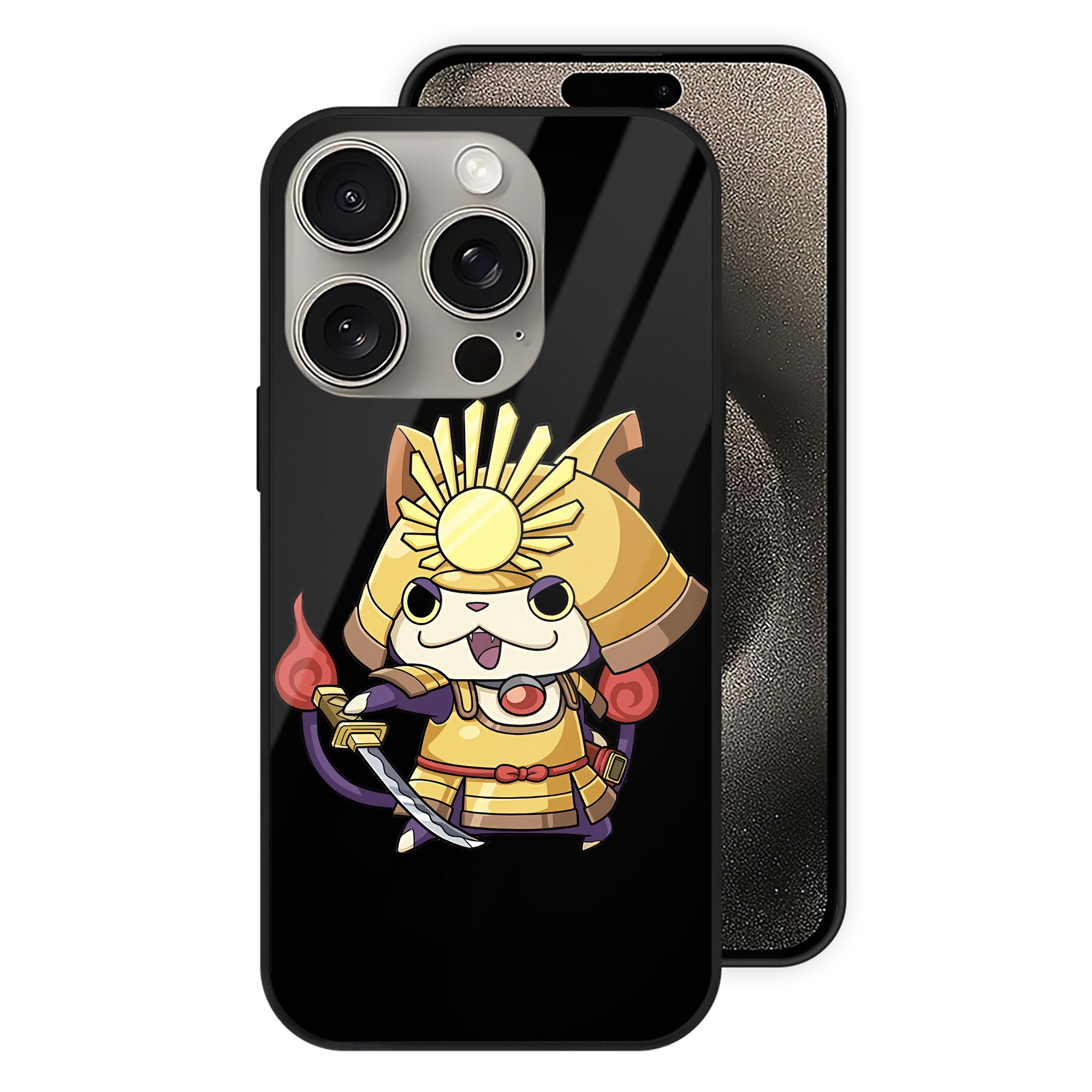 （画像用） 妖怪ウォッチ Yo-kai Watch 【iPhone15Pro対応】スマホケース 耐衝撃＆黄変防止 背面ガラス