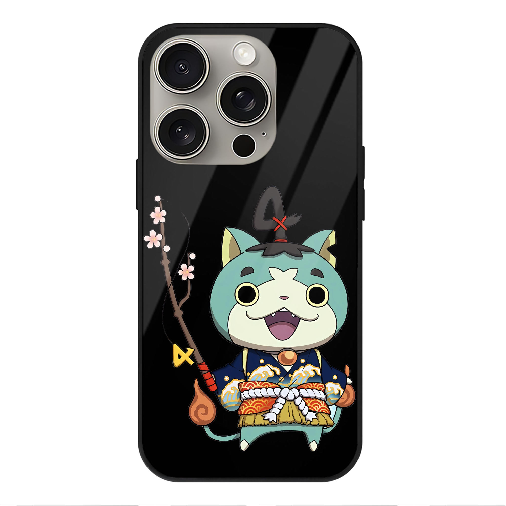 （画像用） 妖怪ウォッチ Yo-kai Watch 【iPhone15Pro対応】スマホケース 耐衝撃＆黄変防止 背面ガラス