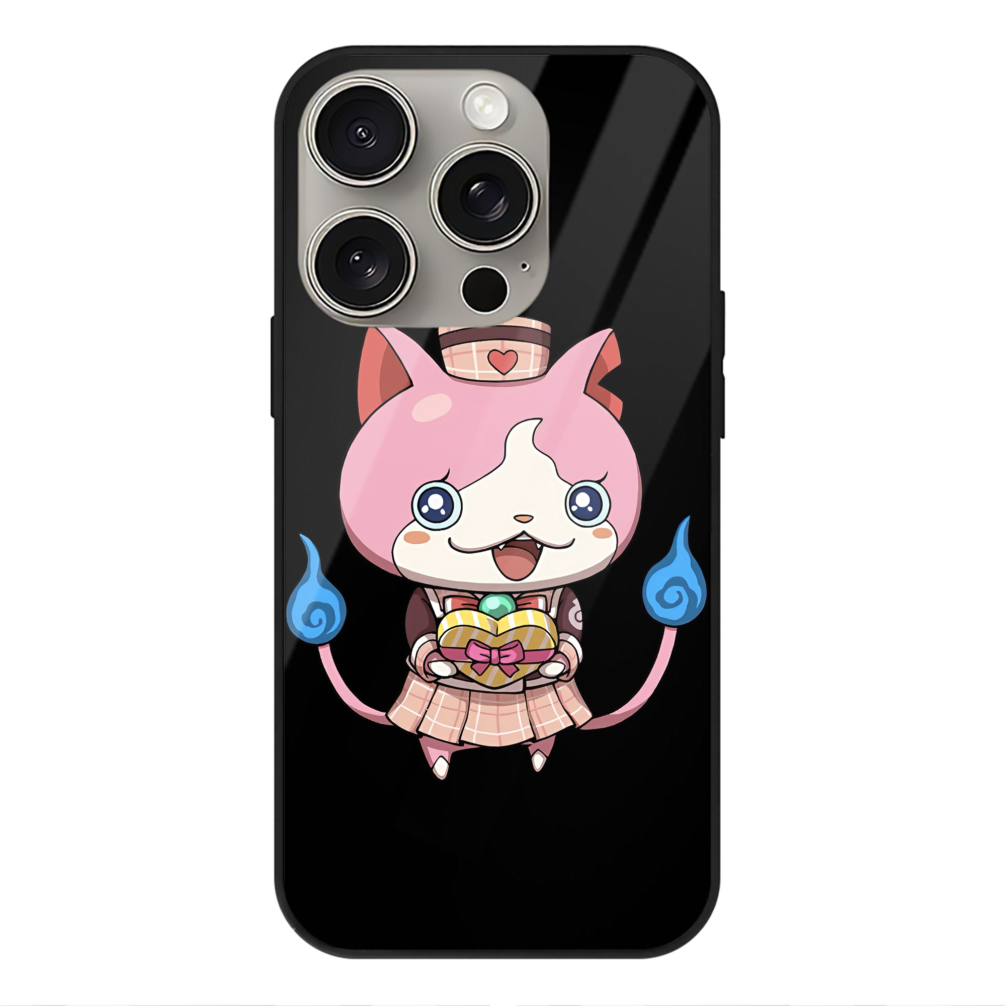 （画像用） 妖怪ウォッチ Yo-kai Watch 【iPhone15Pro対応】スマホケース 耐衝撃＆黄変防止 背面ガラス