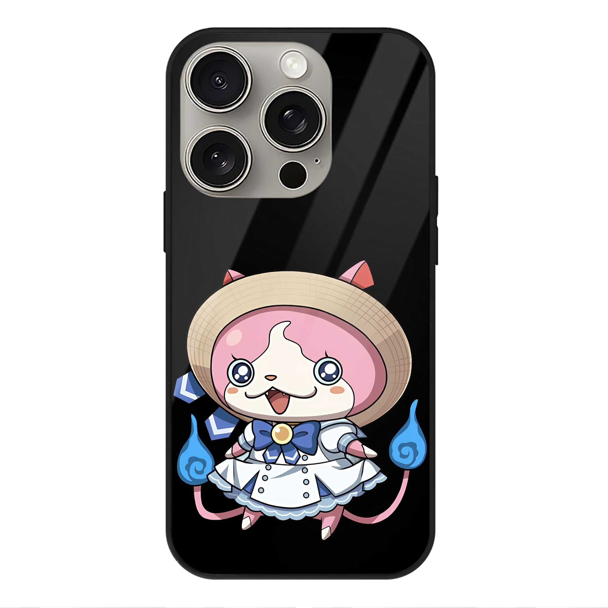 （画像用） 妖怪ウォッチ Yo-kai Watch 【iPhone15Pro対応】スマホケース 耐衝撃＆黄変防止 背面ガラス