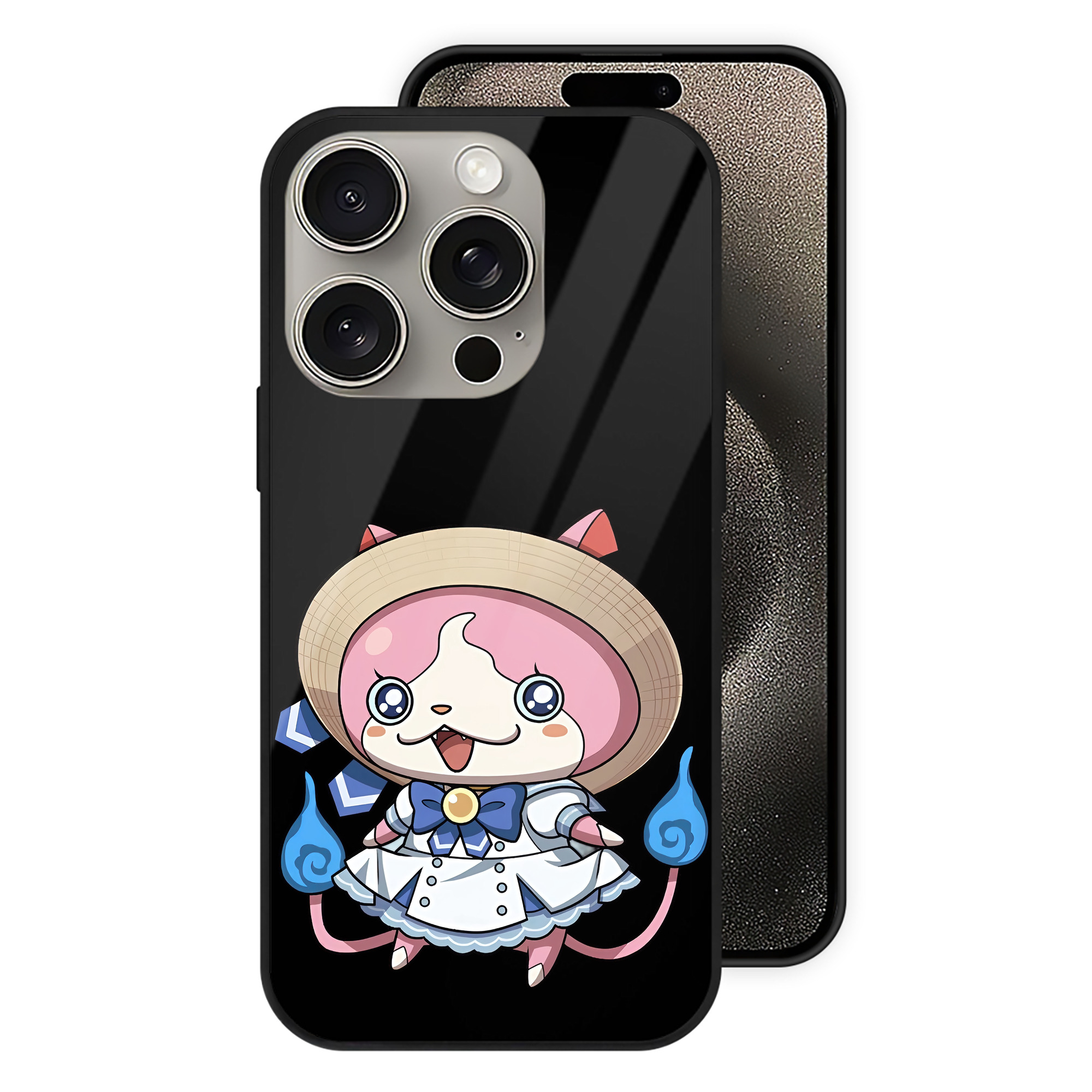 （画像用） 妖怪ウォッチ Yo-kai Watch 【iPhone15Pro対応】スマホケース 耐衝撃＆黄変防止 背面ガラス
