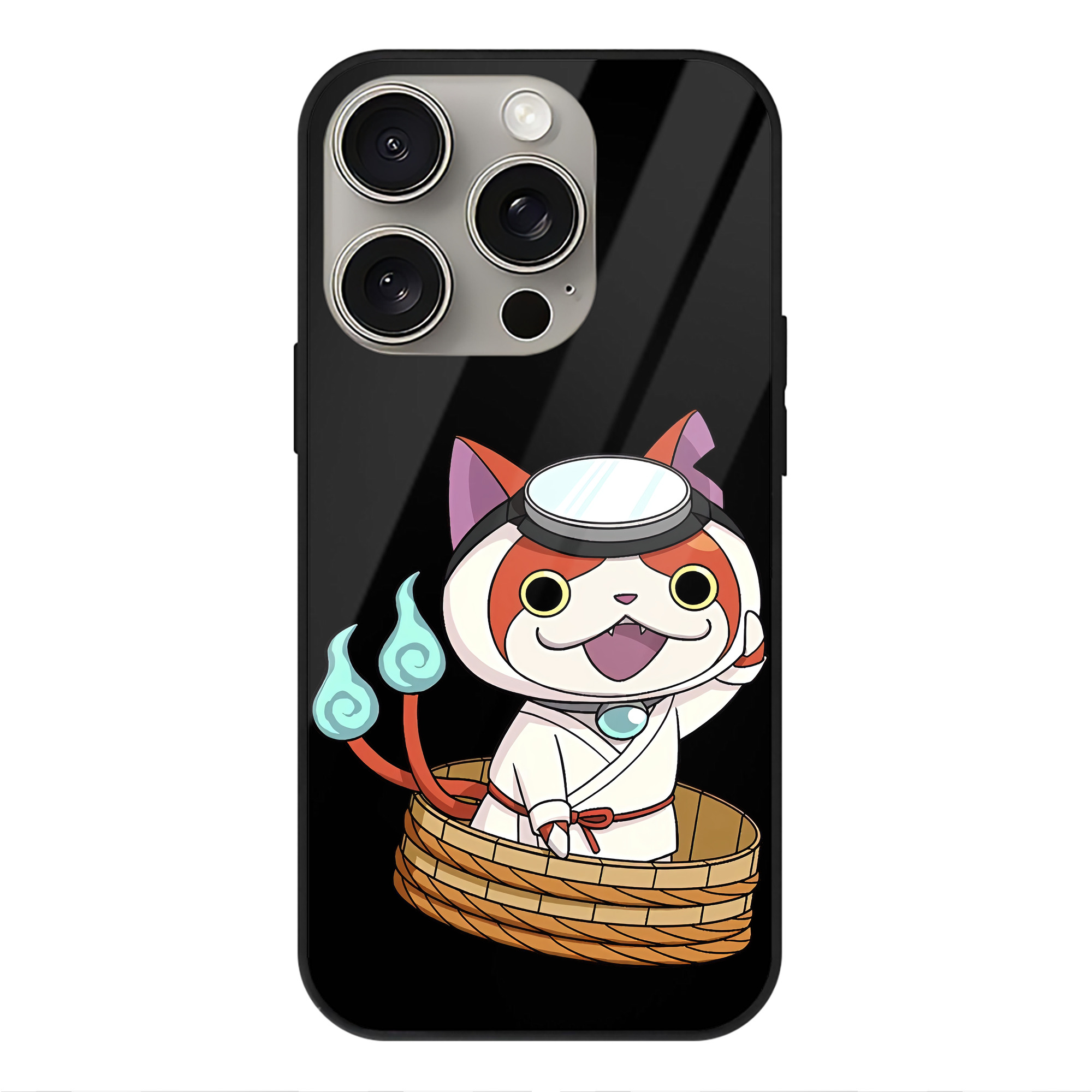 （画像用） 妖怪ウォッチ Yo-kai Watch 【iPhone15Pro対応】スマホケース 耐衝撃＆黄変防止 背面ガラス