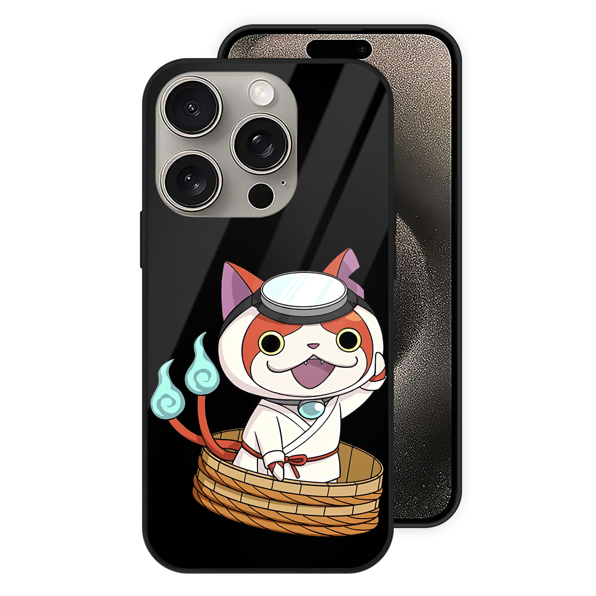 （画像用） 妖怪ウォッチ Yo-kai Watch 【iPhone15Pro対応】スマホケース 耐衝撃＆黄変防止 背面ガラス
