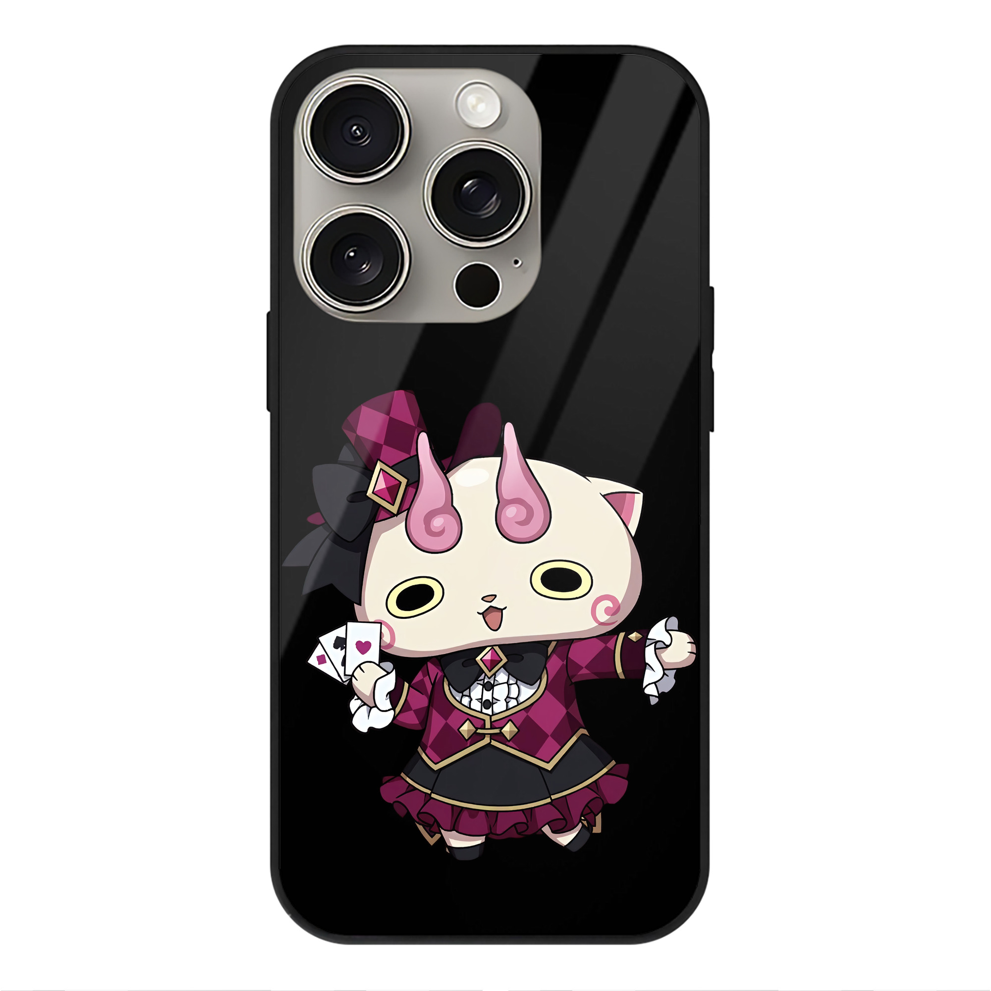 （画像用） 妖怪ウォッチ Yo-kai Watch 【iPhone15Pro対応】スマホケース 耐衝撃＆黄変防止 背面ガラス