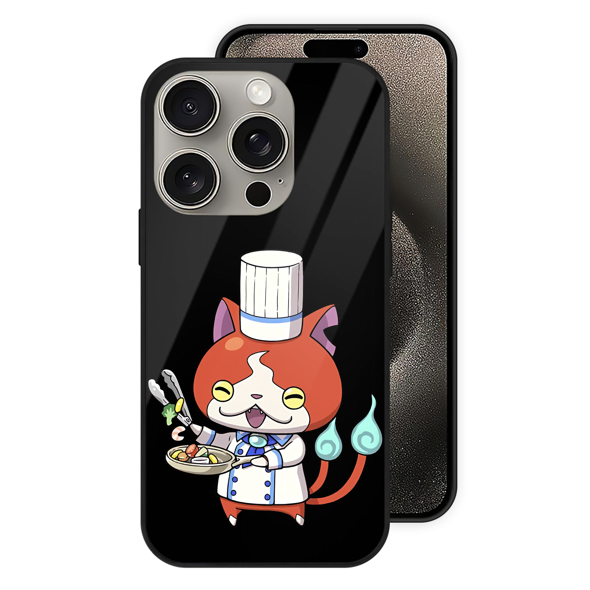 （画像用） 妖怪ウォッチ Yo-kai Watch 【iPhone15Pro対応】スマホケース 耐衝撃＆黄変防止 背面ガラス