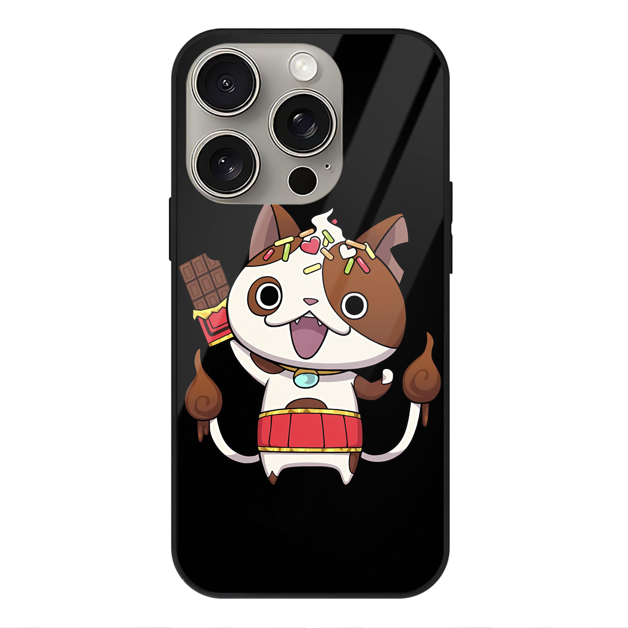 （画像用） 妖怪ウォッチ Yo-kai Watch 【iPhone15Pro対応】スマホケース 耐衝撃＆黄変防止 背面ガラス