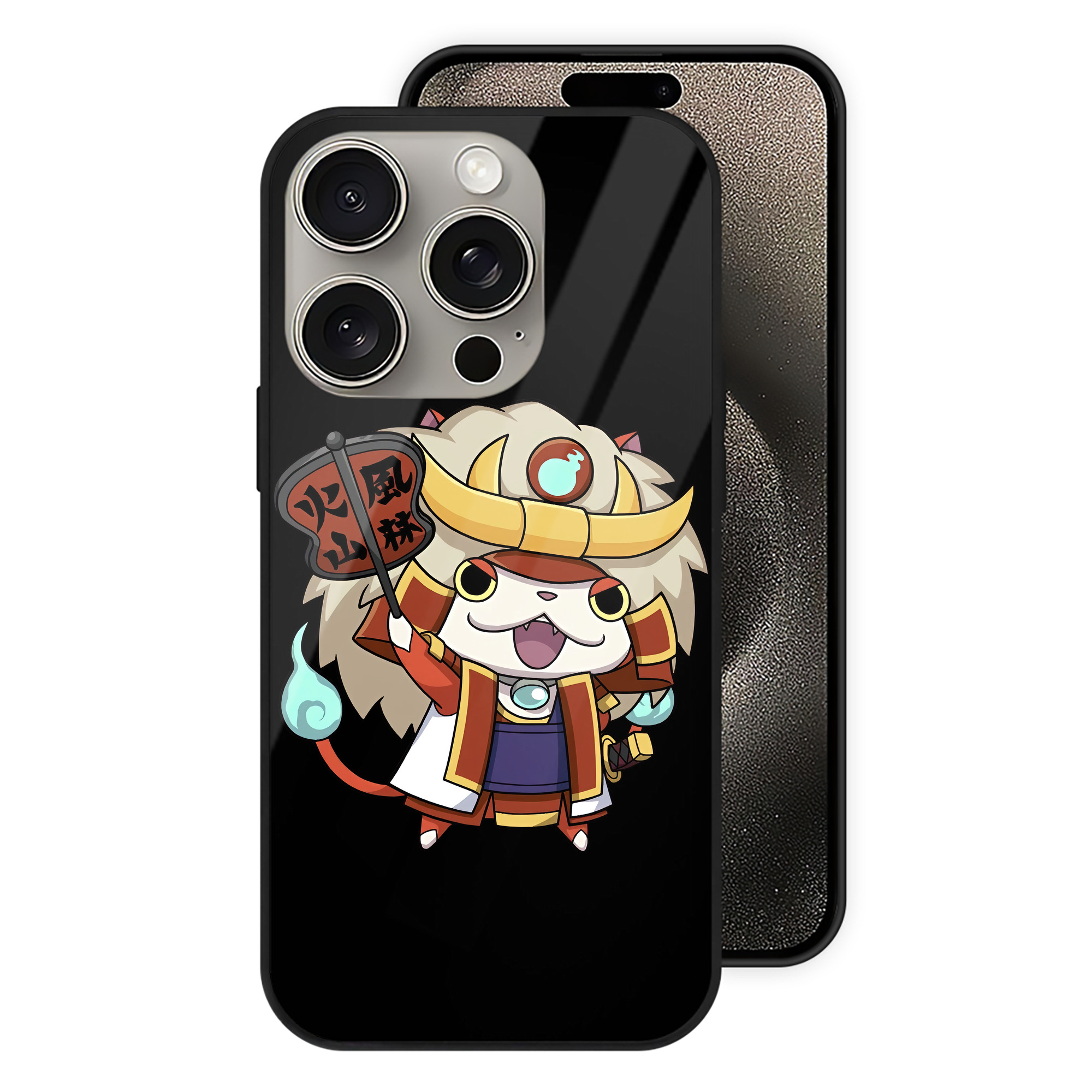 （画像用） 妖怪ウォッチ Yo-kai Watch 【iPhone15Pro対応】スマホケース 耐衝撃＆黄変防止 背面ガラス