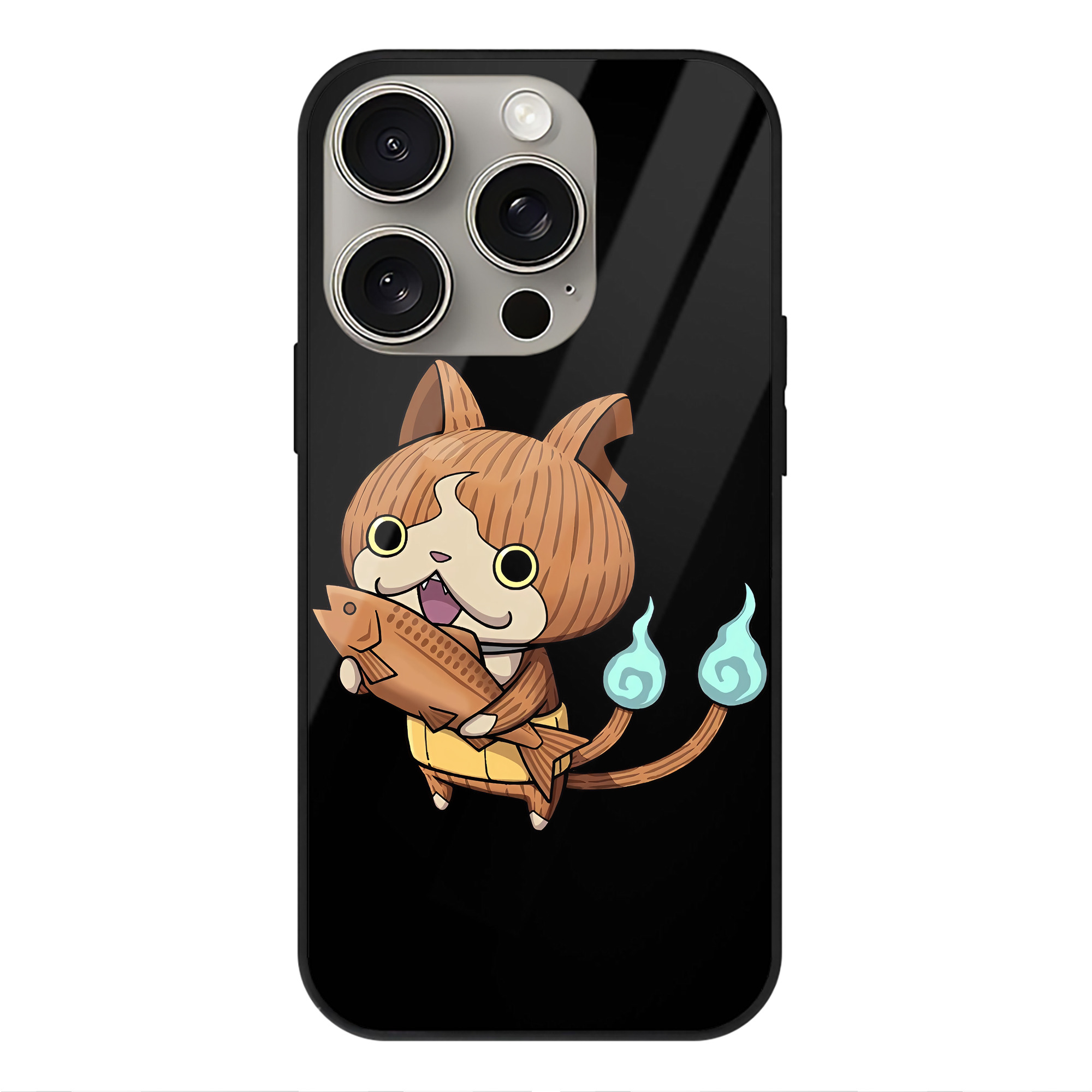 （画像用） 妖怪ウォッチ Yo-kai Watch 【iPhone15Pro対応】スマホケース 耐衝撃＆黄変防止 背面ガラス