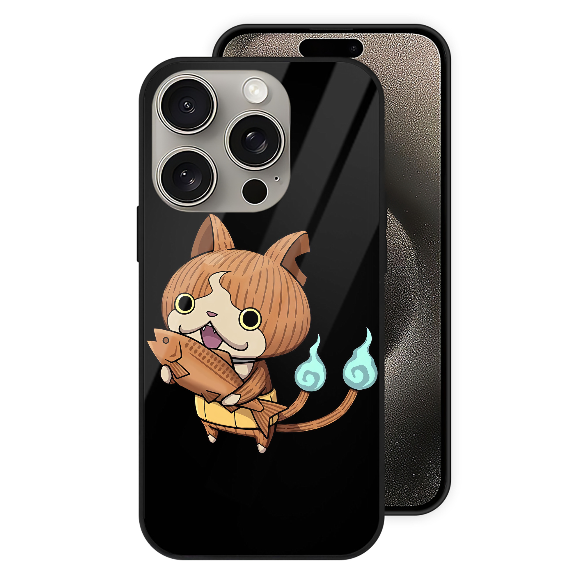 （画像用） 妖怪ウォッチ Yo-kai Watch 【iPhone15Pro対応】スマホケース 耐衝撃＆黄変防止 背面ガラス