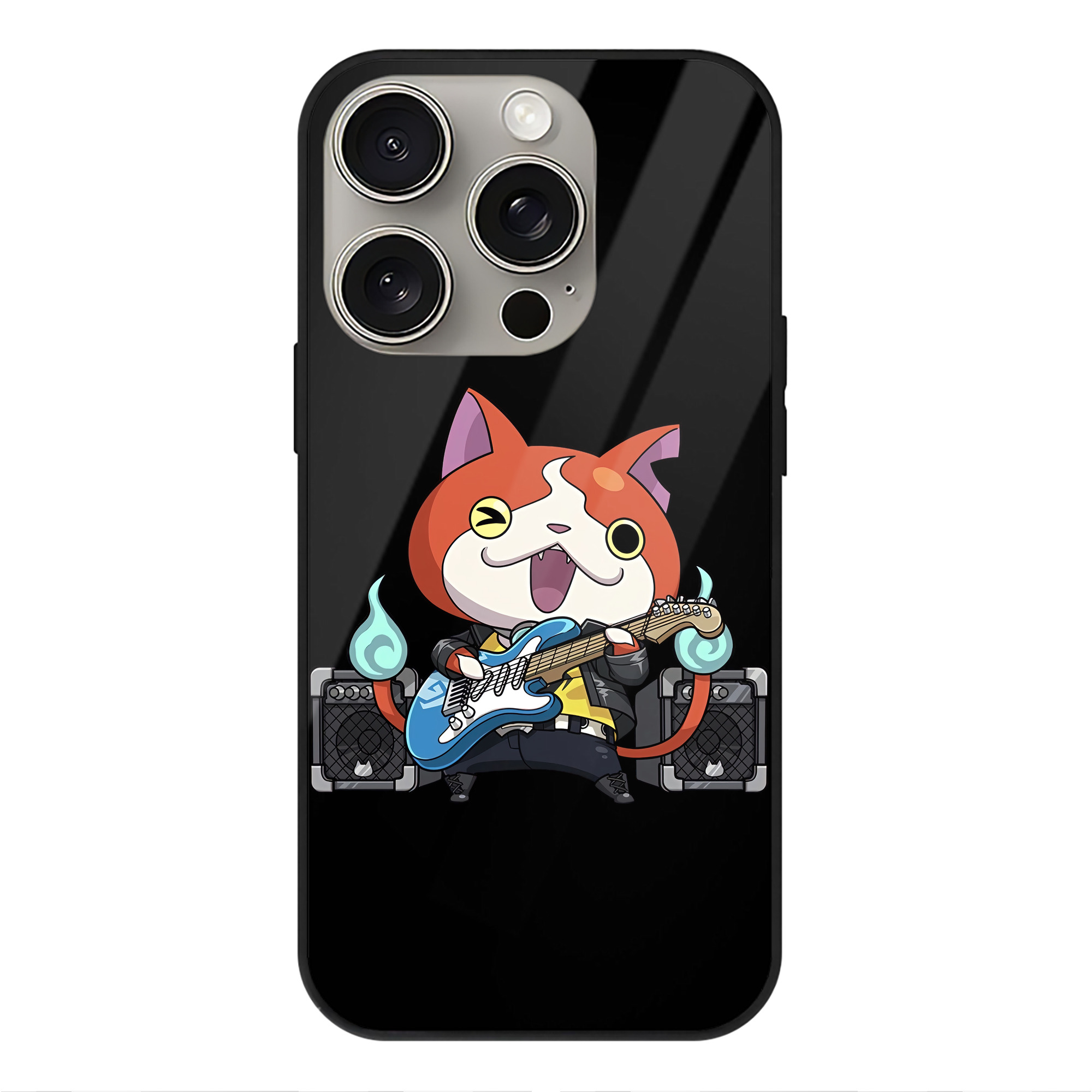 （画像用） 妖怪ウォッチ Yo-kai Watch 【iPhone15Pro対応】スマホケース 耐衝撃＆黄変防止 背面ガラス