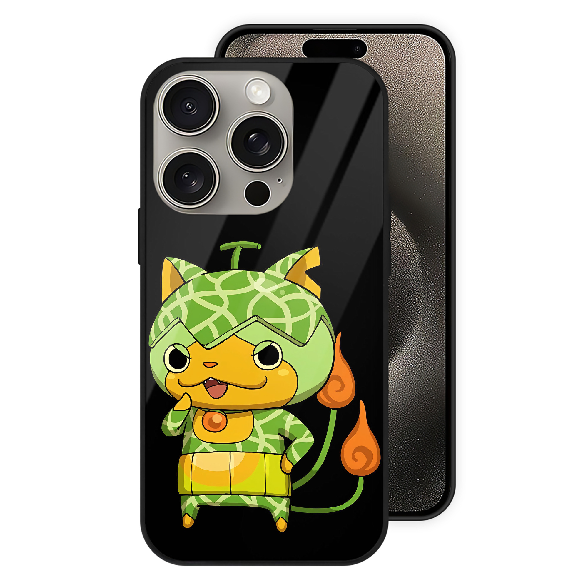 （画像用） 妖怪ウォッチ Yo-kai Watch 【iPhone15Pro対応】スマホケース 耐衝撃＆黄変防止 背面ガラス